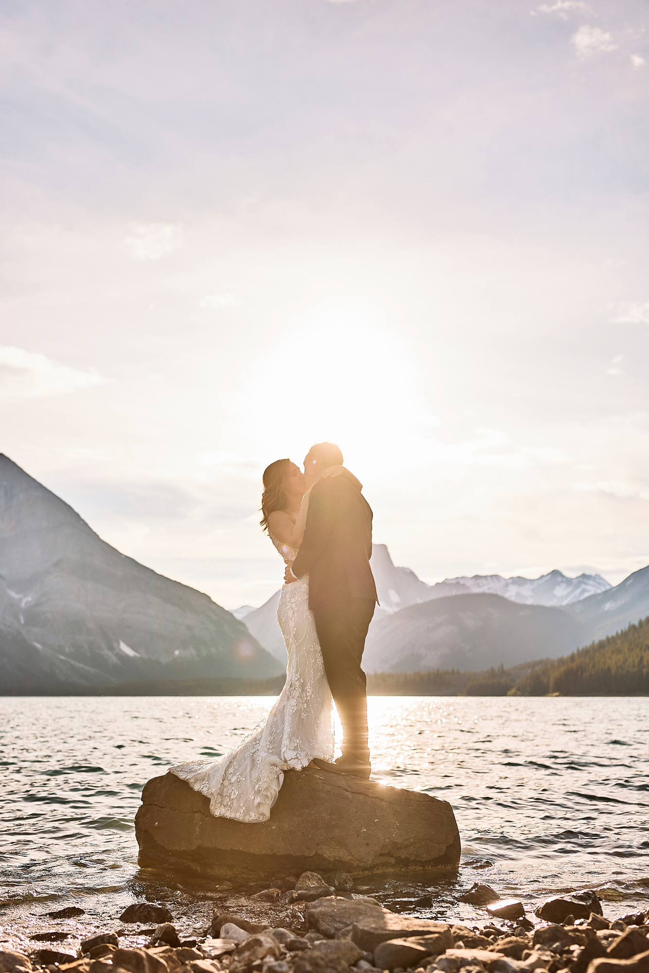 Upper Kananaskis Lake Wedding Portraits