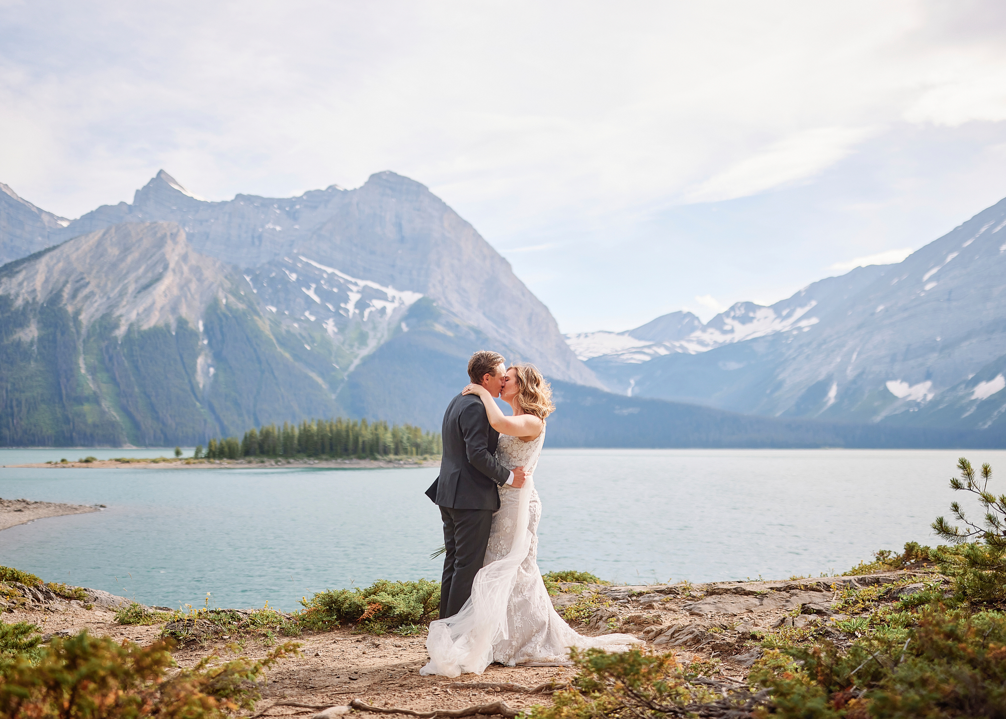 Upper Kananaskis Lake Wedding Portraits