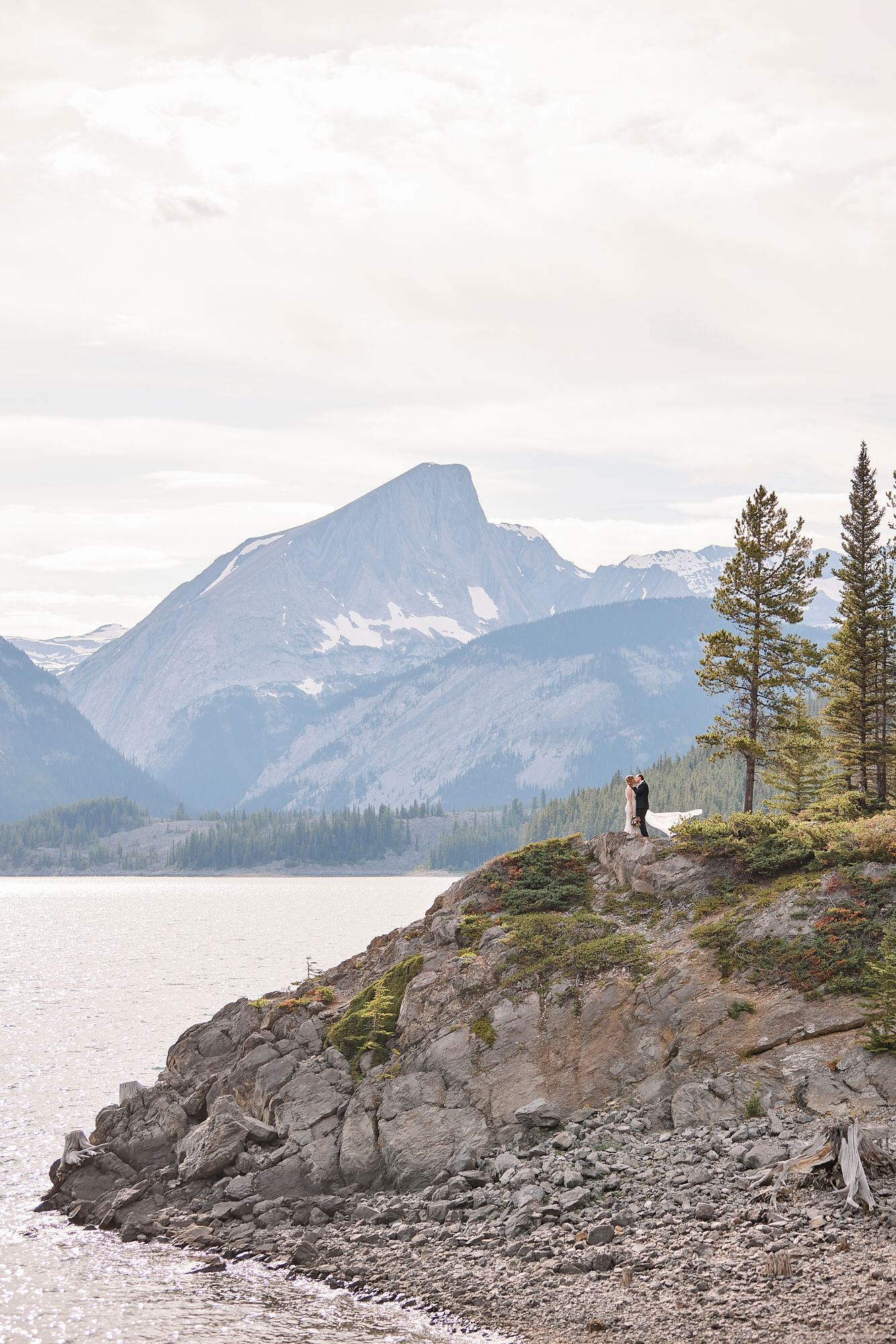 Upper Kananaskis Lake Wedding Portraits