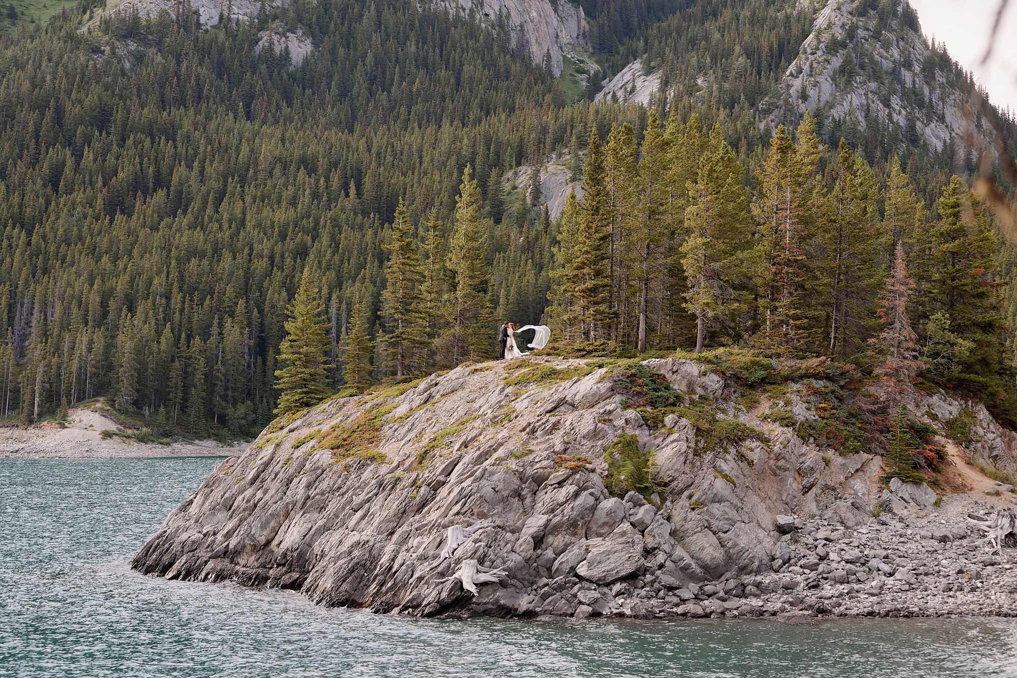 Upper Kananaskis Lake Wedding Portraits