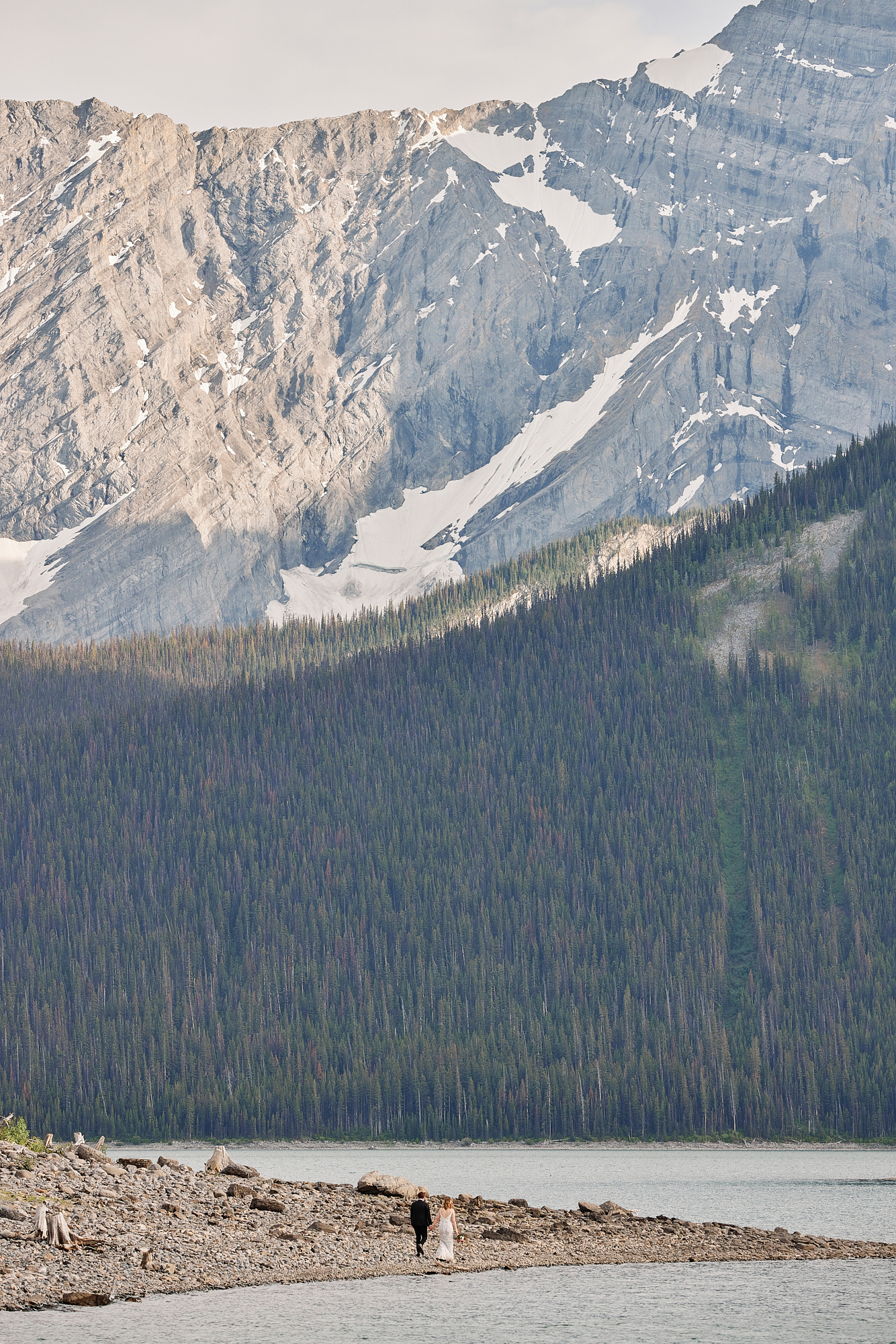Upper Kananaskis Lake Wedding Portraits