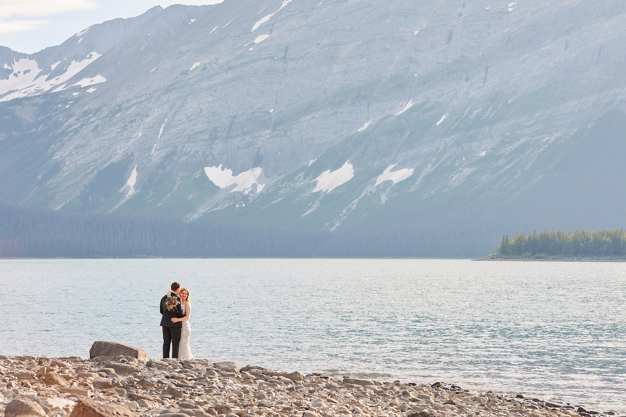 Upper Kananaskis Lake Wedding Portraits