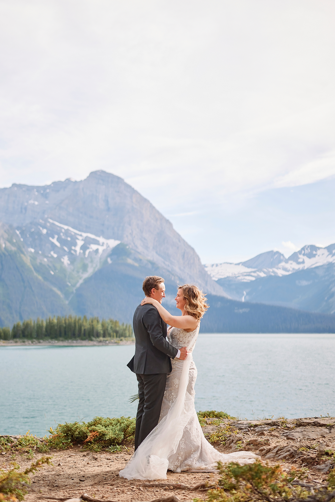 Upper Kananaskis Lake Wedding Portraits
