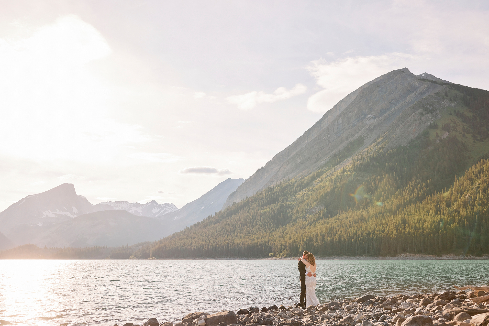 Upper Kananaskis Lake Wedding Portraits