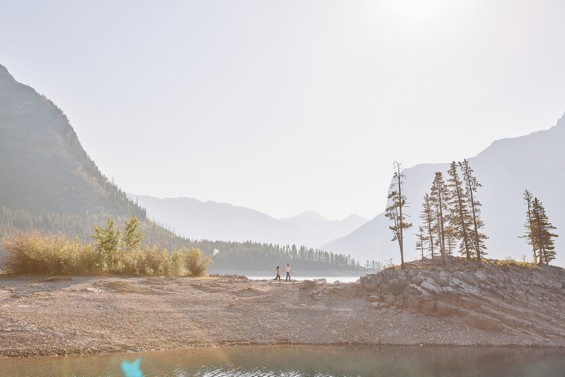 Lake Minnewanka Engagement Photos