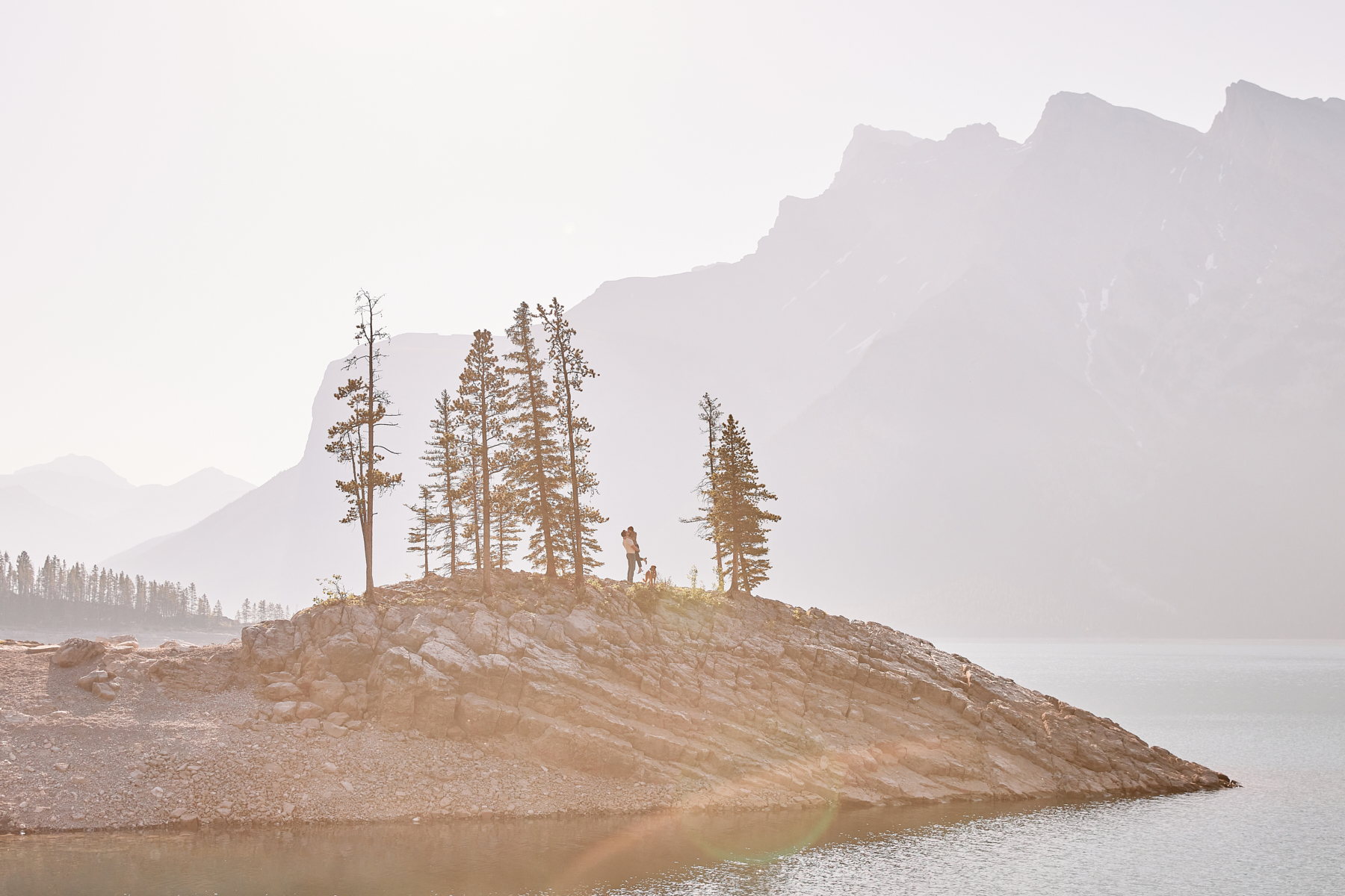 Lake Minnewanka Engagement Photos