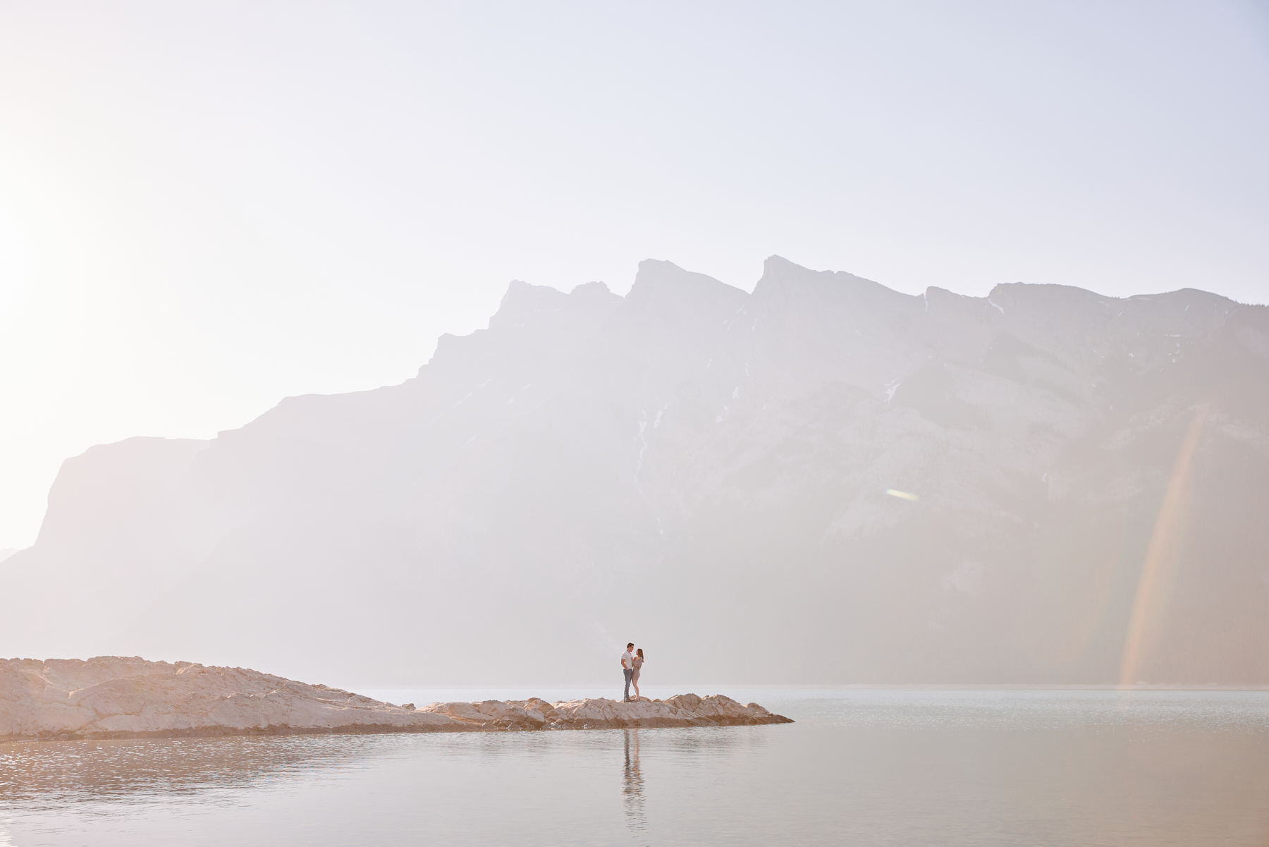 Lake Minnewanka Engagement Photos 