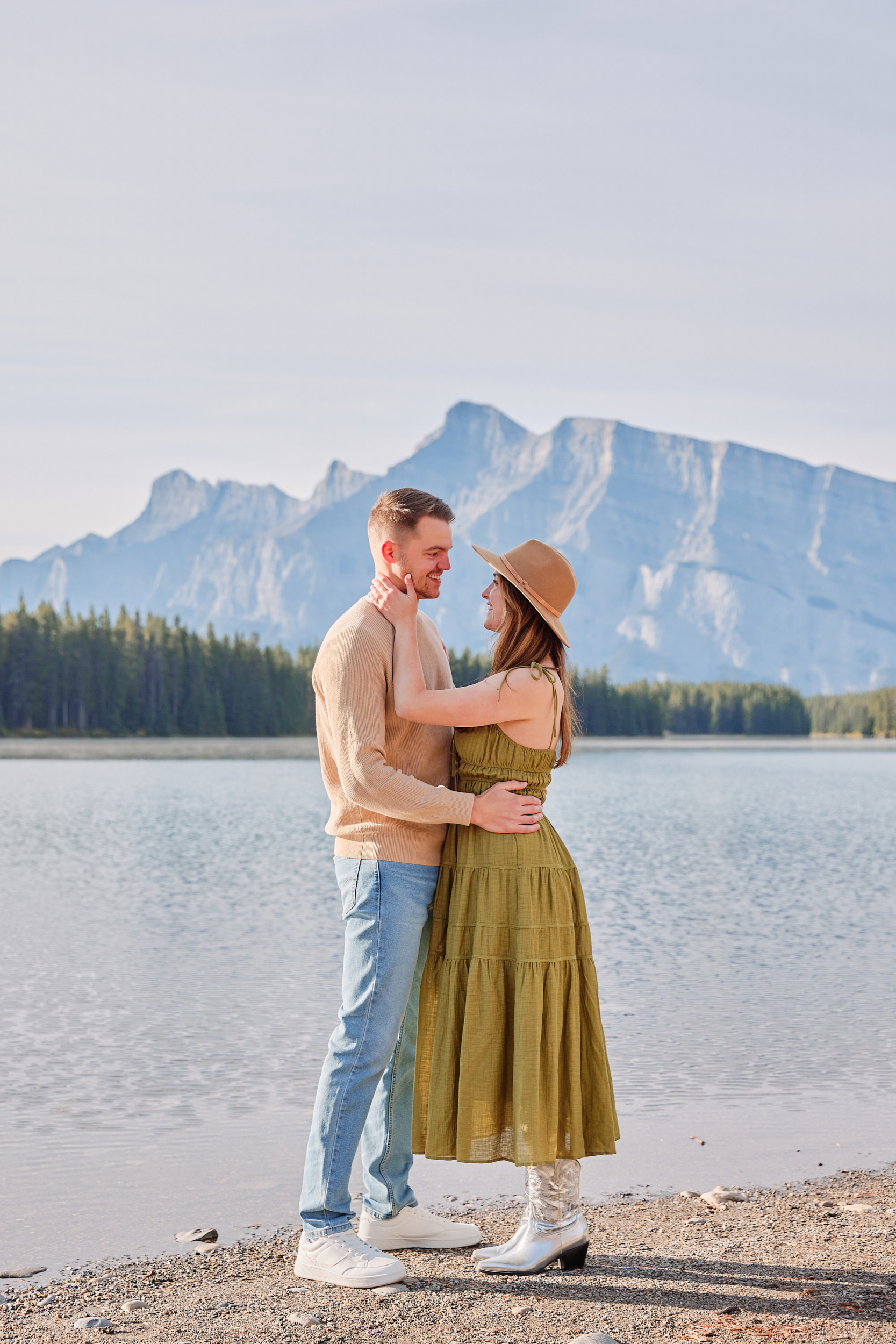 Two Jack Lake Engagement Photos