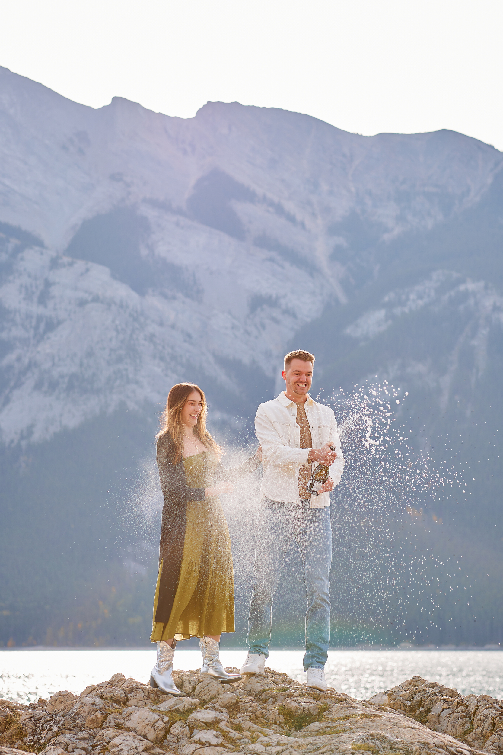 Lake Minnewanka Engagement Photos