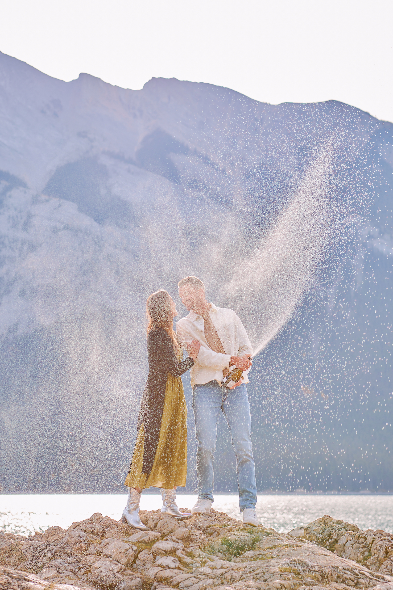Lake Minnewanka Engagement Photos