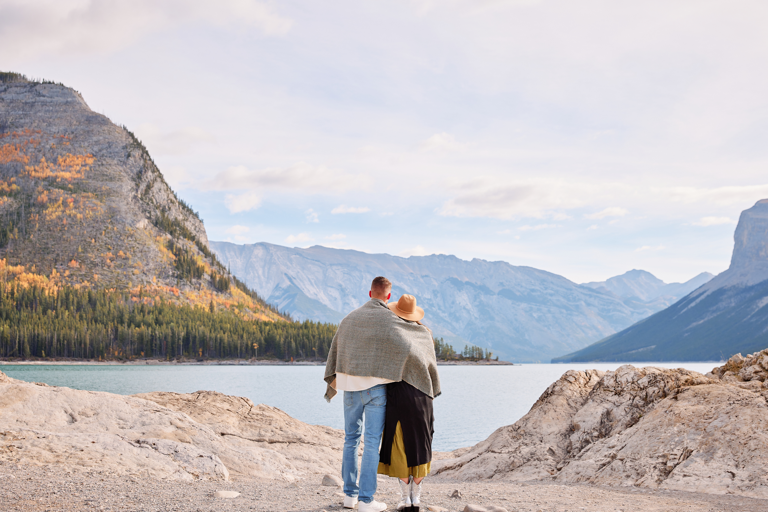 Lake Minnewanka Engagement Photos
