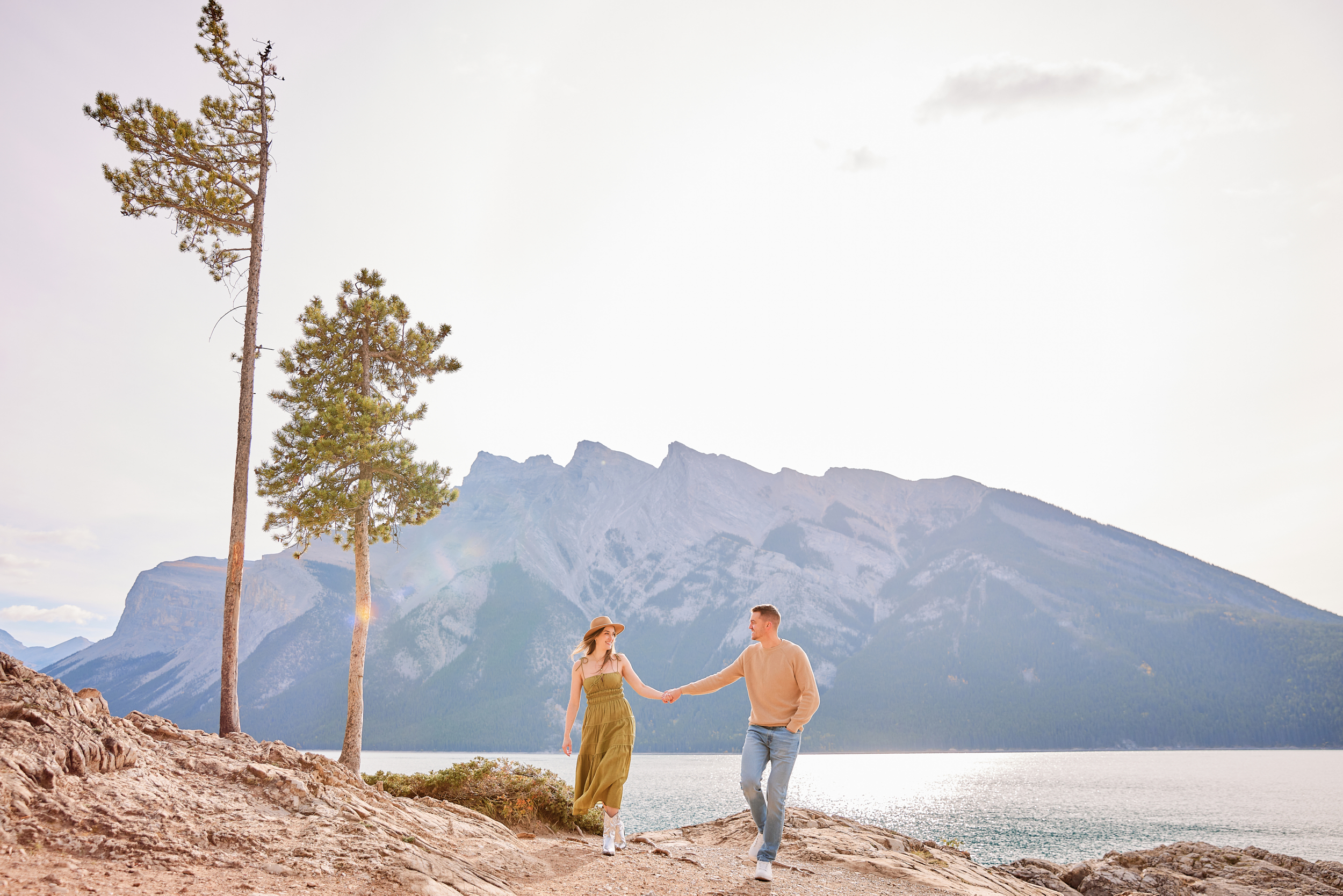 Lake Minnewanka Engagement Photos
