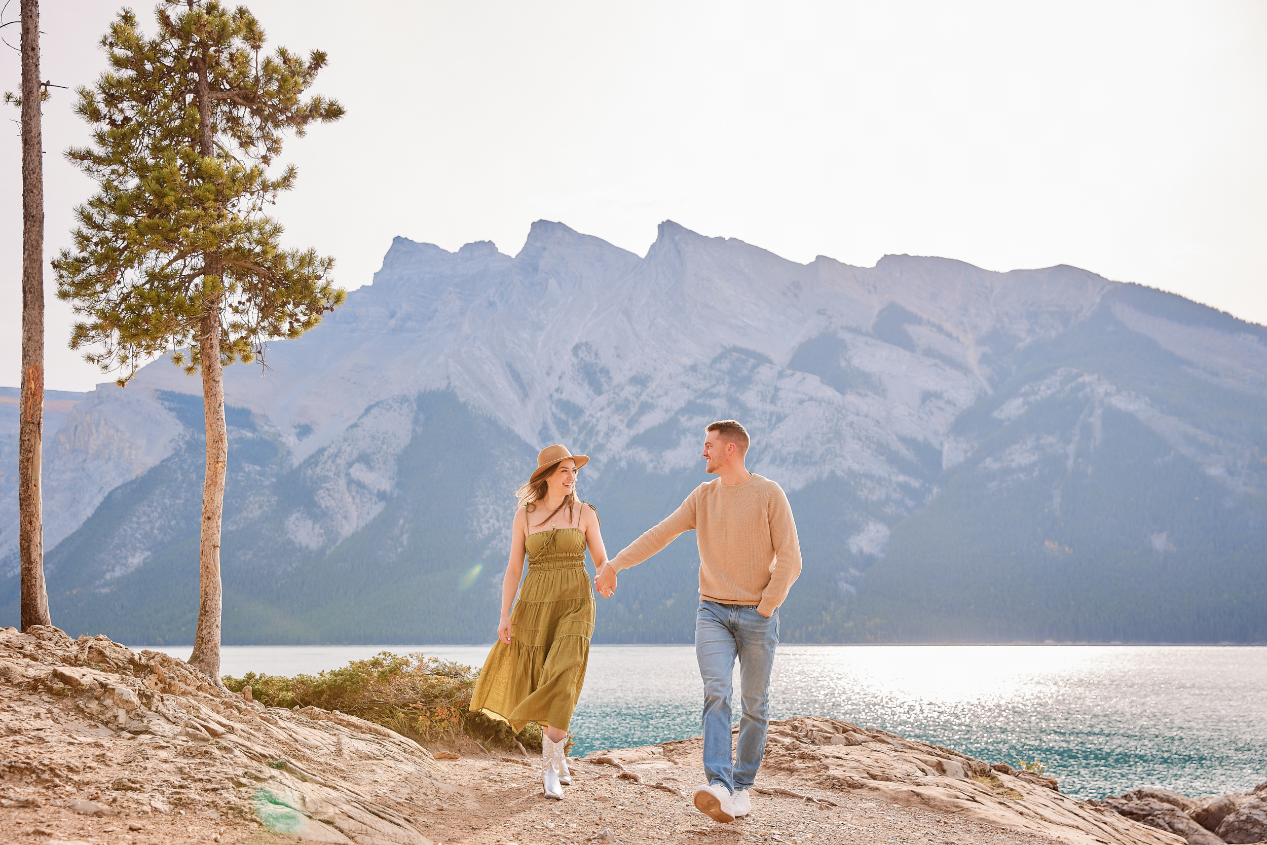 Lake Minnewanka Engagement Photos