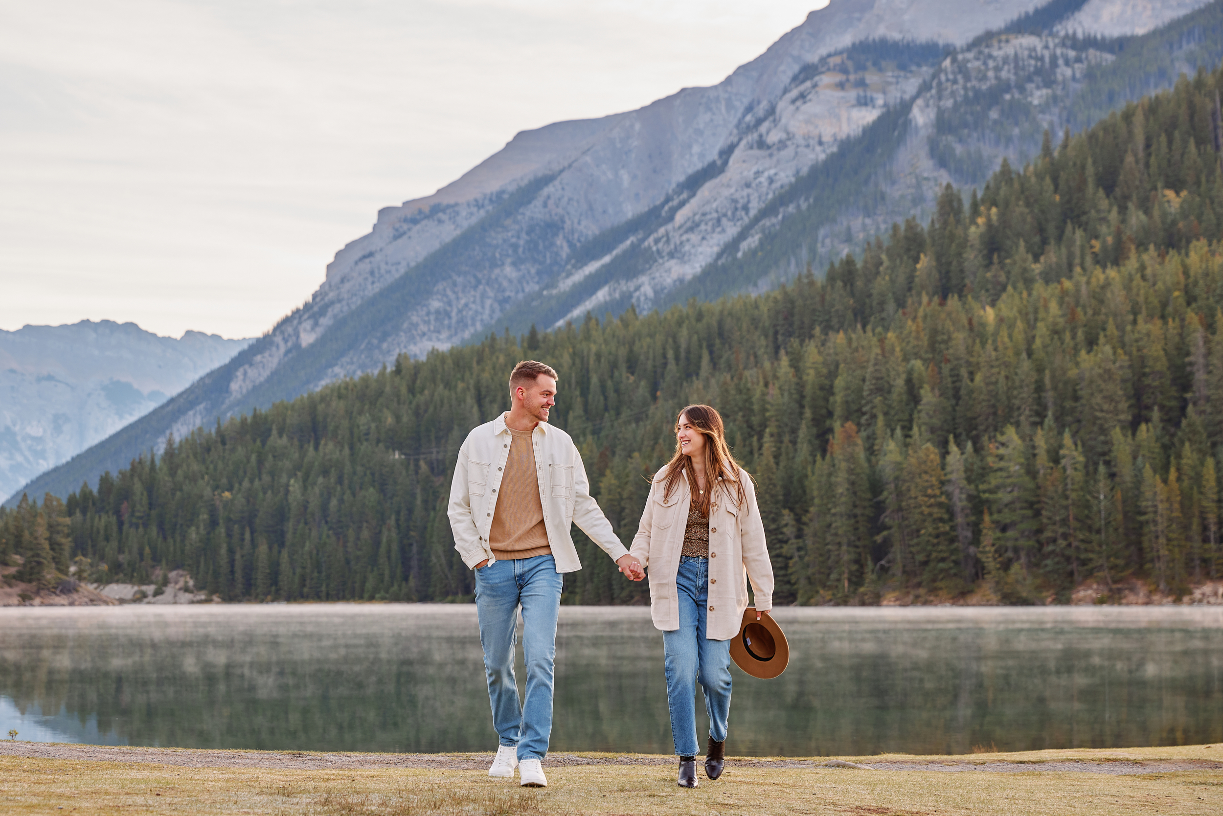 Lake Minnewanka Engagement Photos