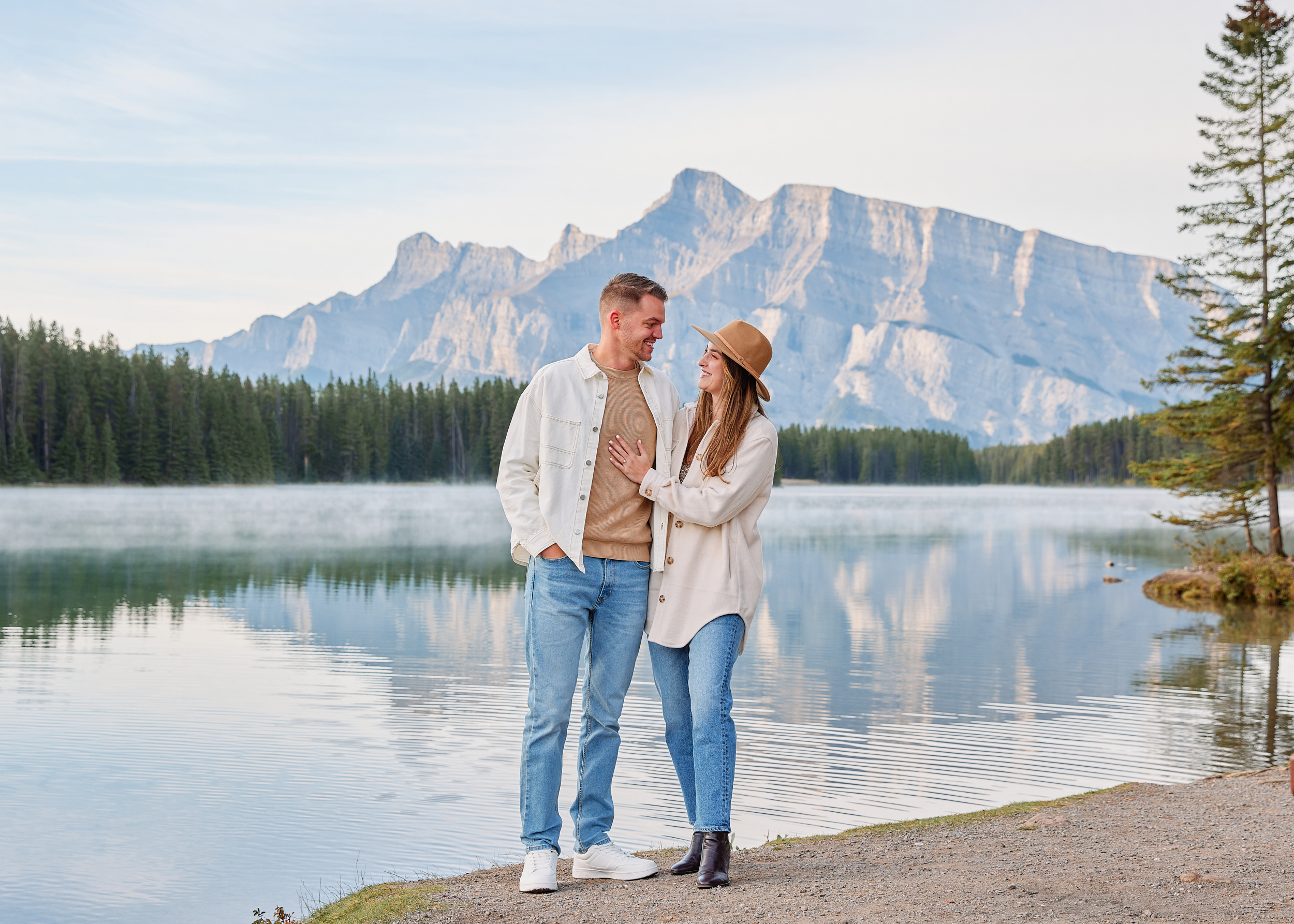Lake Minnewanka Engagement Photos