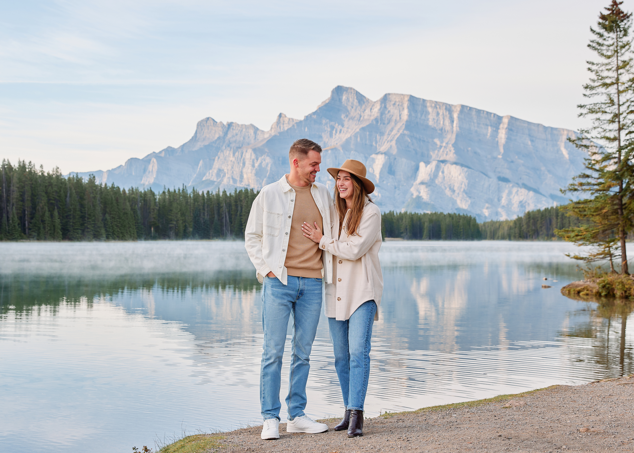 Lake Minnewanka Engagement Photos