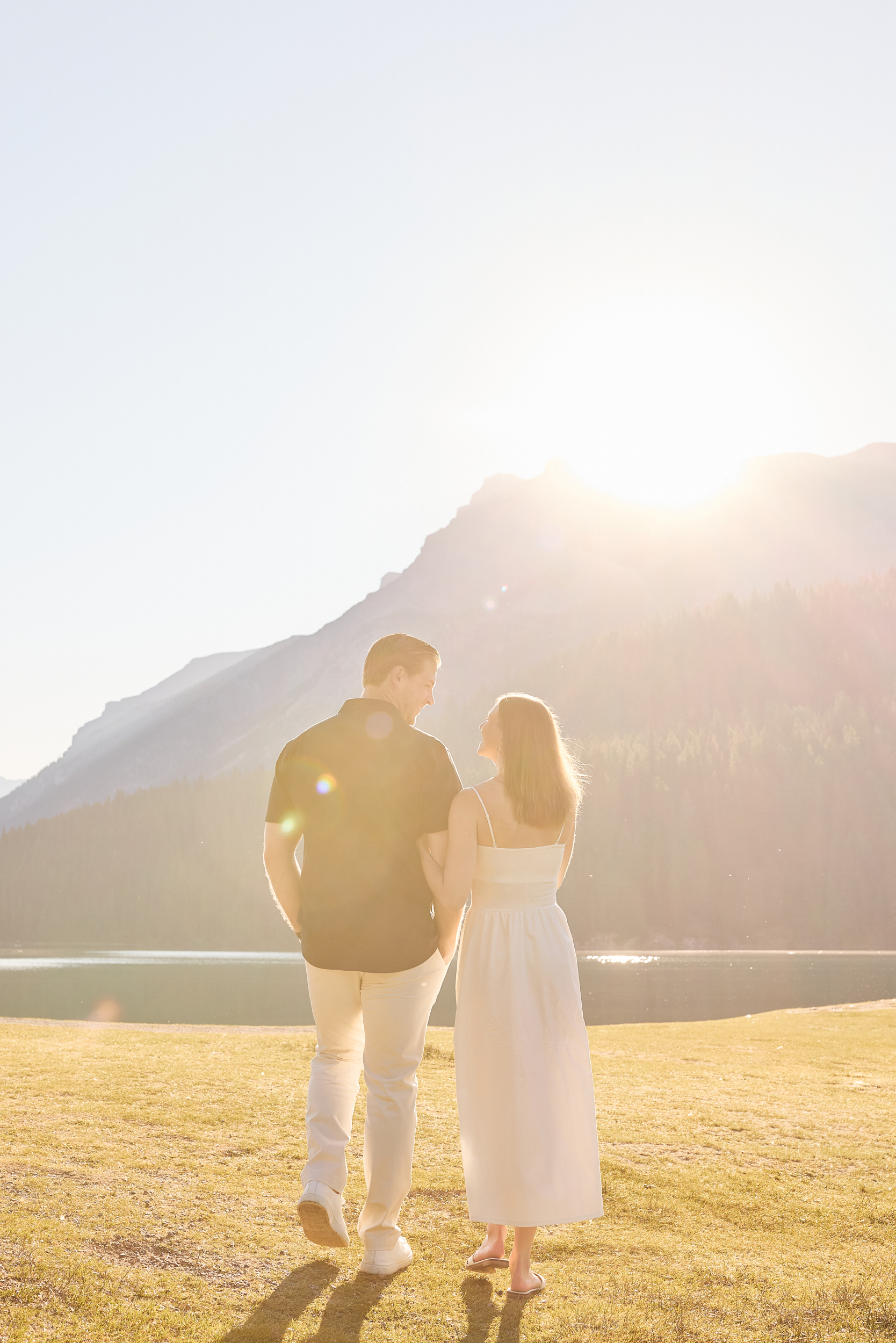 Two Jack Lake Engagement Photography