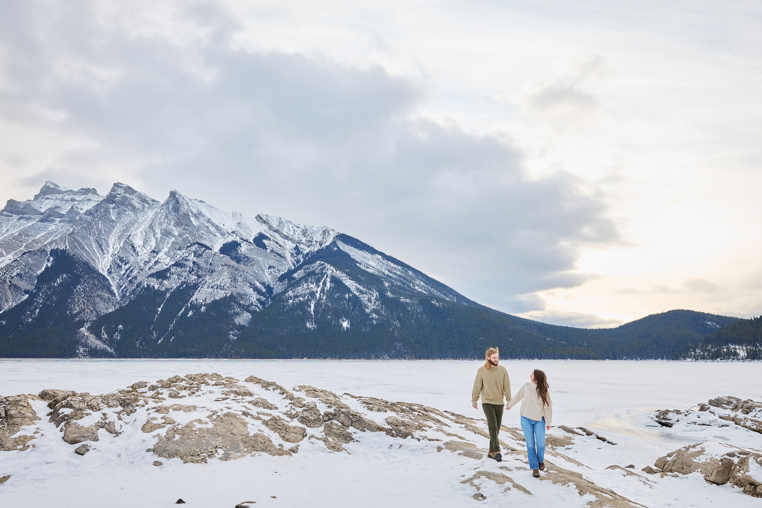 Banff Winter Engagement - Greco Photo Co