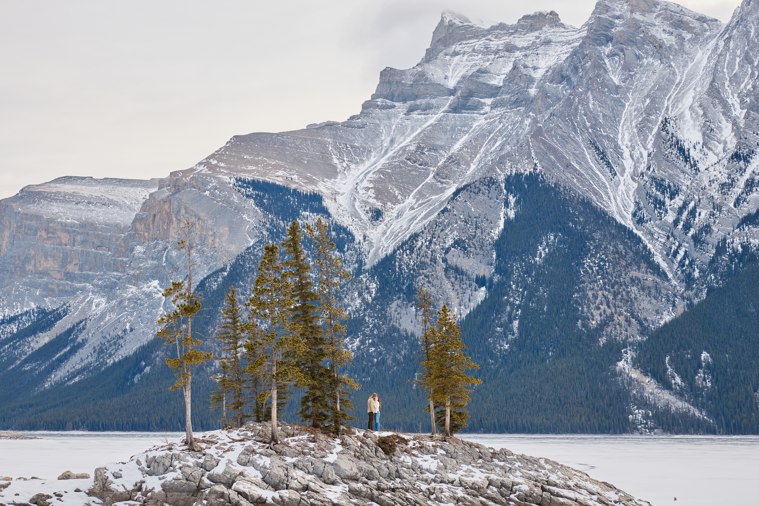Banff Winter Engagement - Greco Photo Co