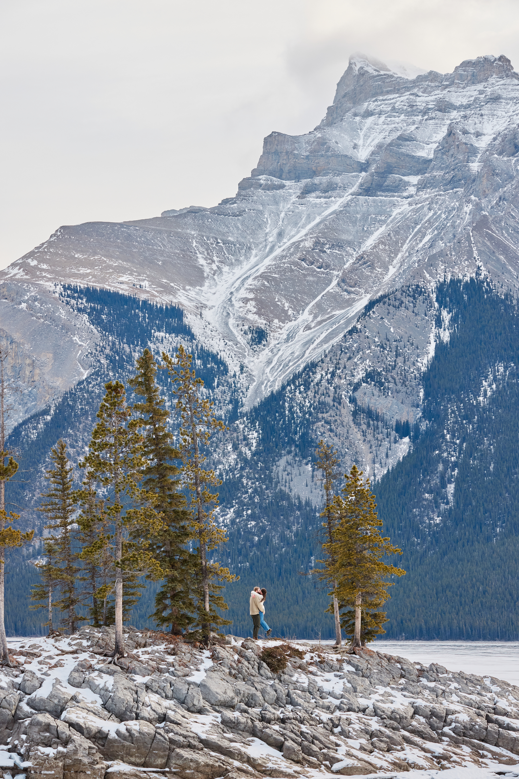 Banff Winter Engagement - Greco Photo Co