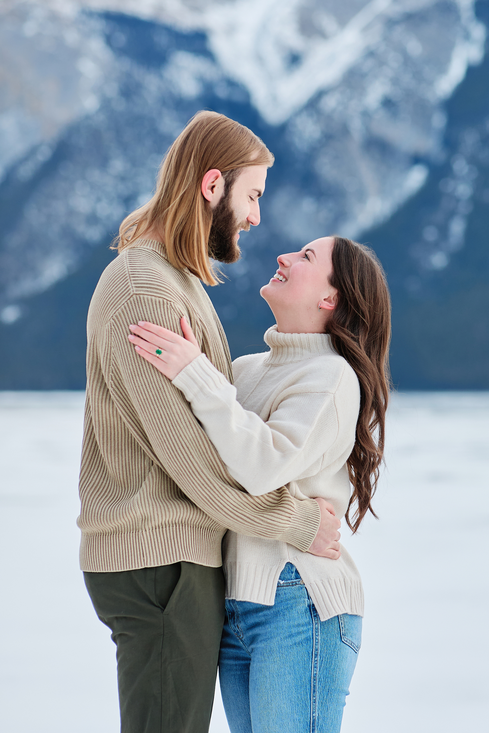 Banff Winter Engagement - Greco Photo Co