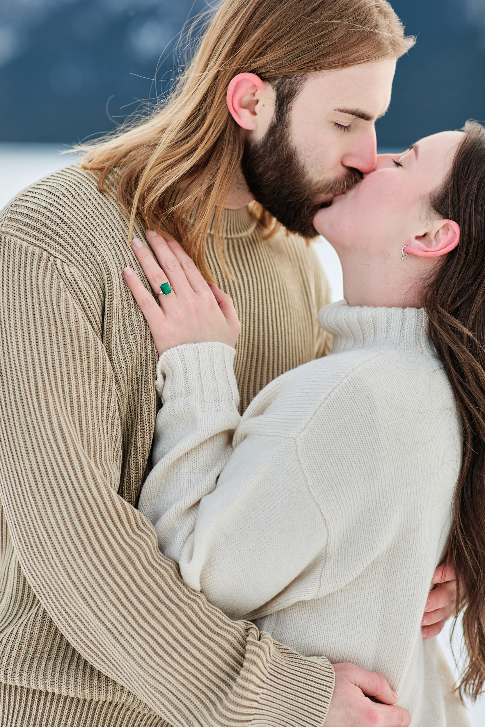 Banff Winter Engagement - Greco Photo Co