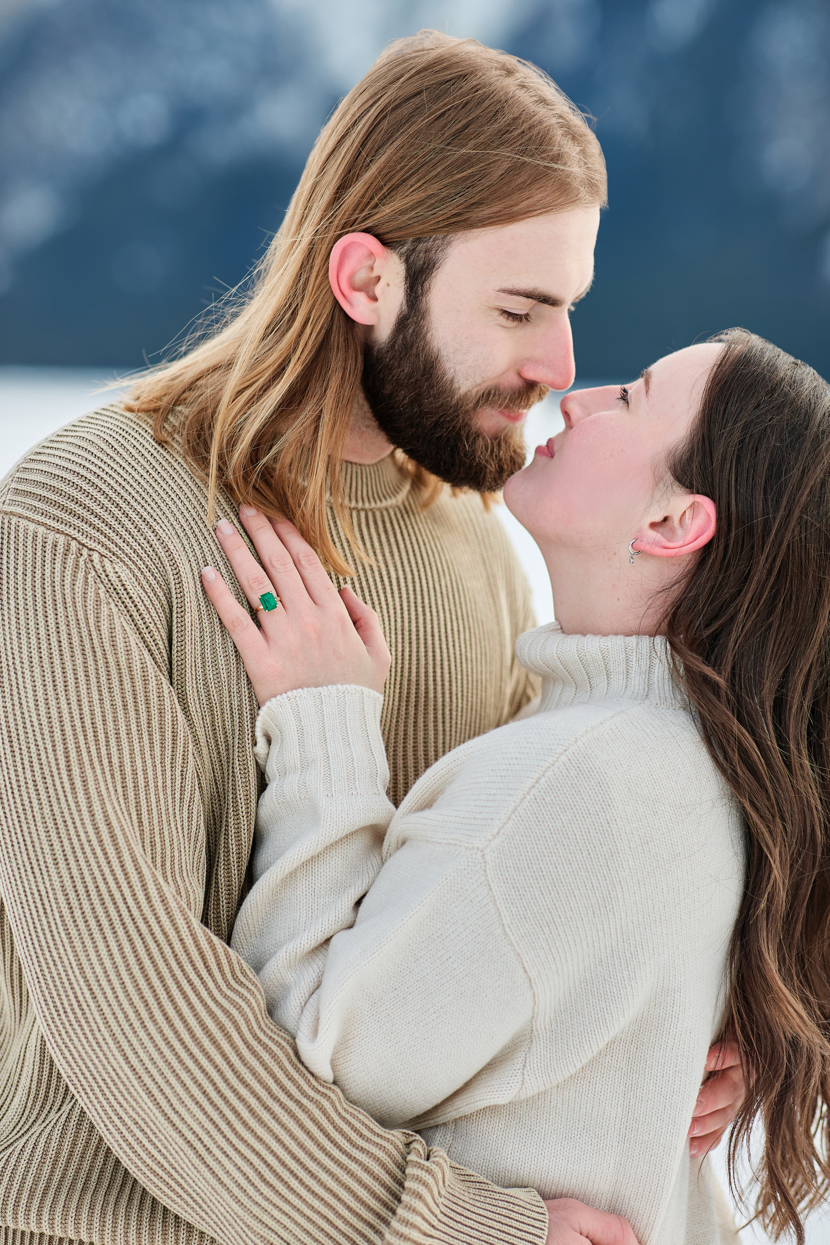 Banff Winter Engagement - Greco Photo Co