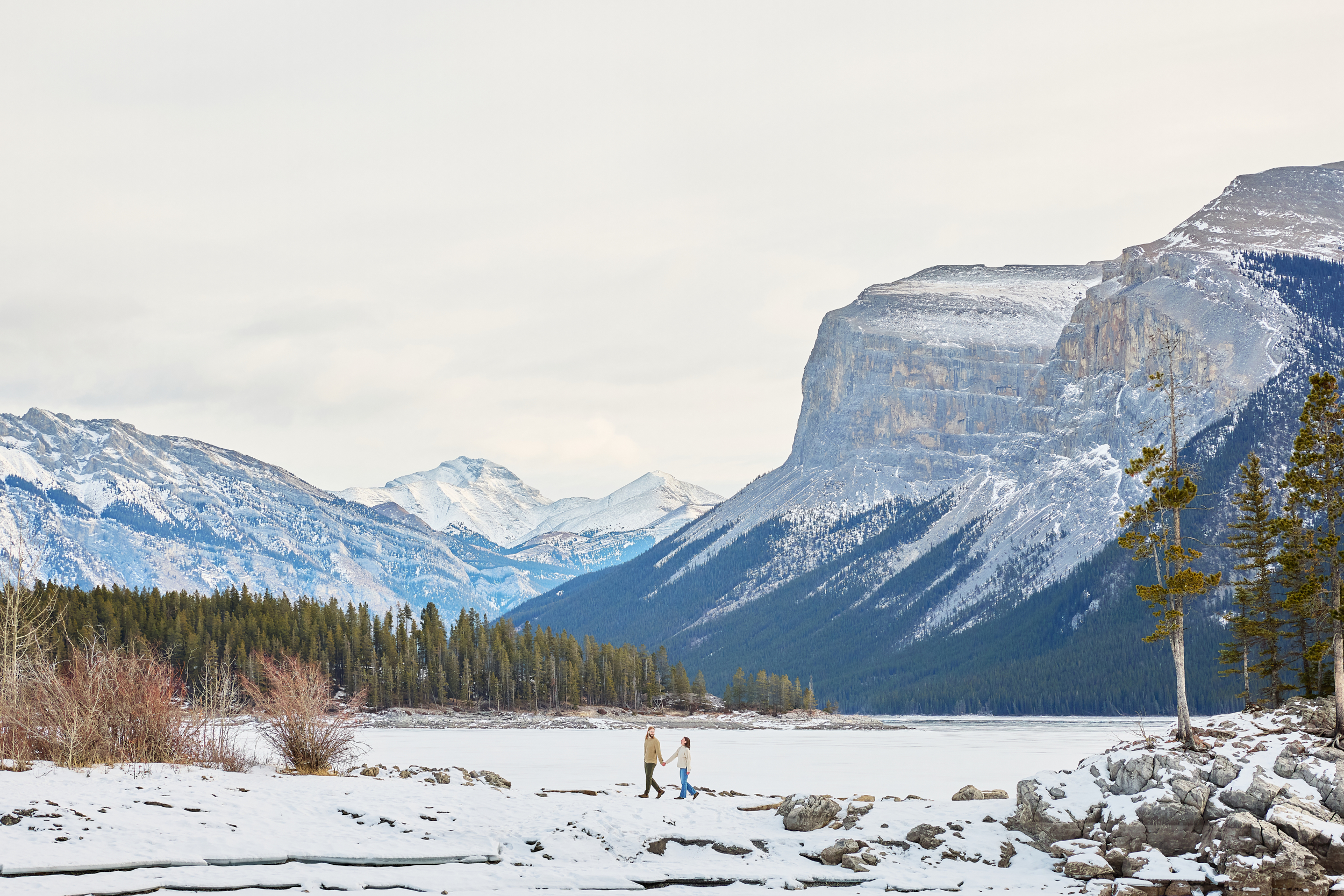 Banff Winter Engagement - Greco Photo Co