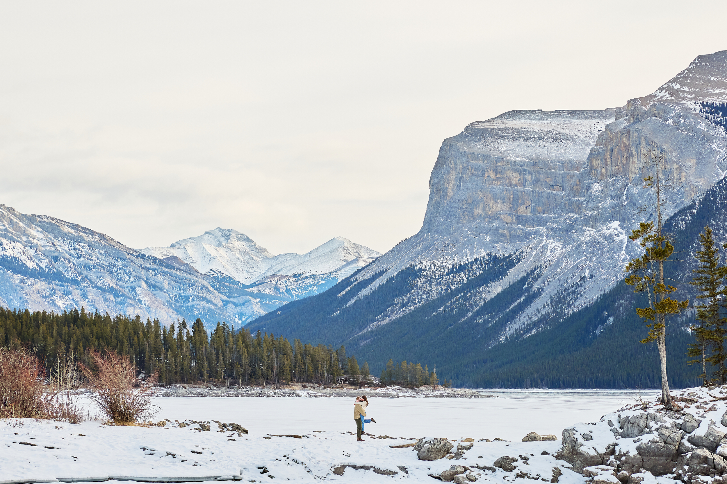 Banff Winter Engagement - Greco Photo Co