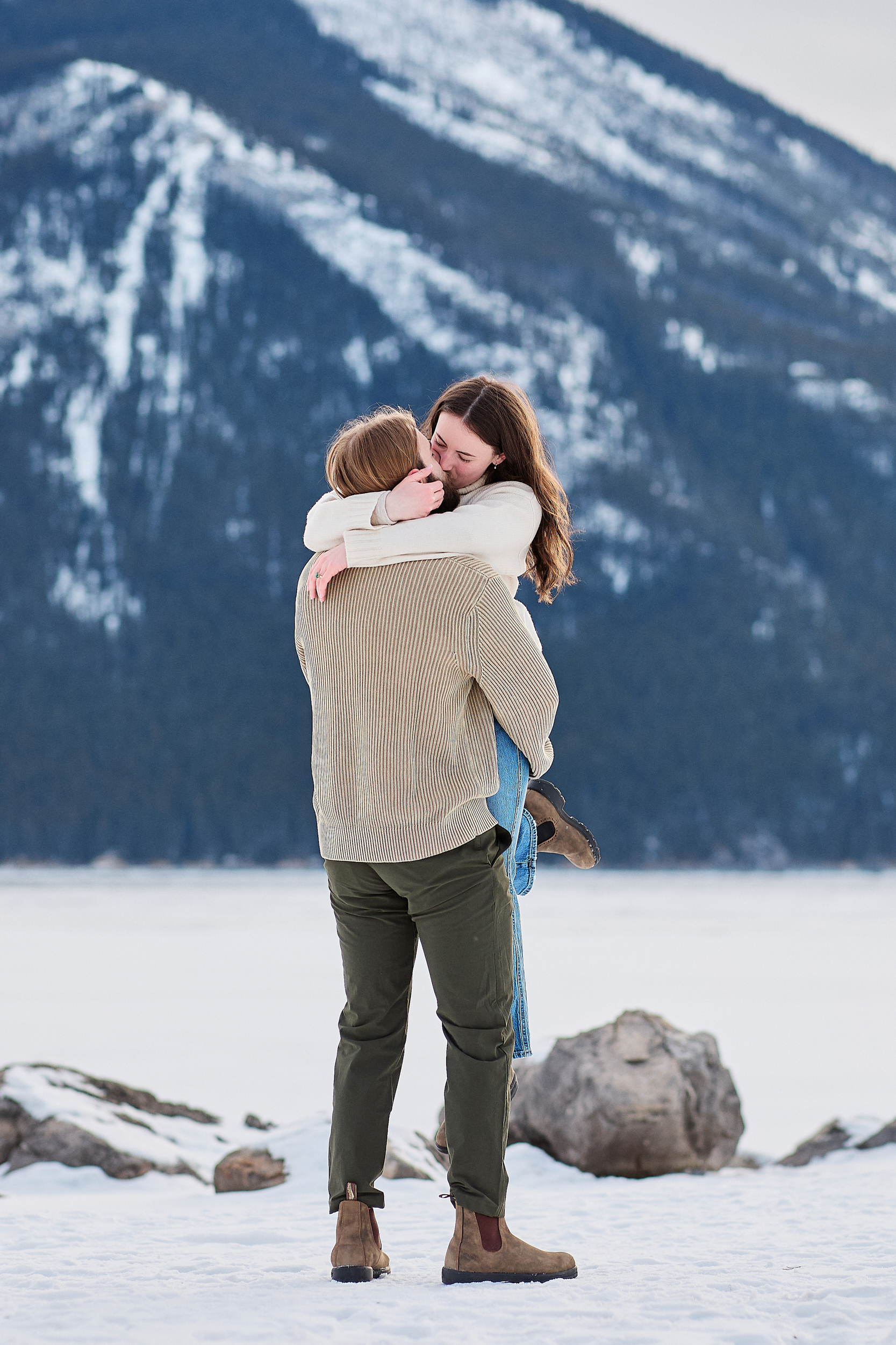 Banff Winter Engagement - Greco Photo Co