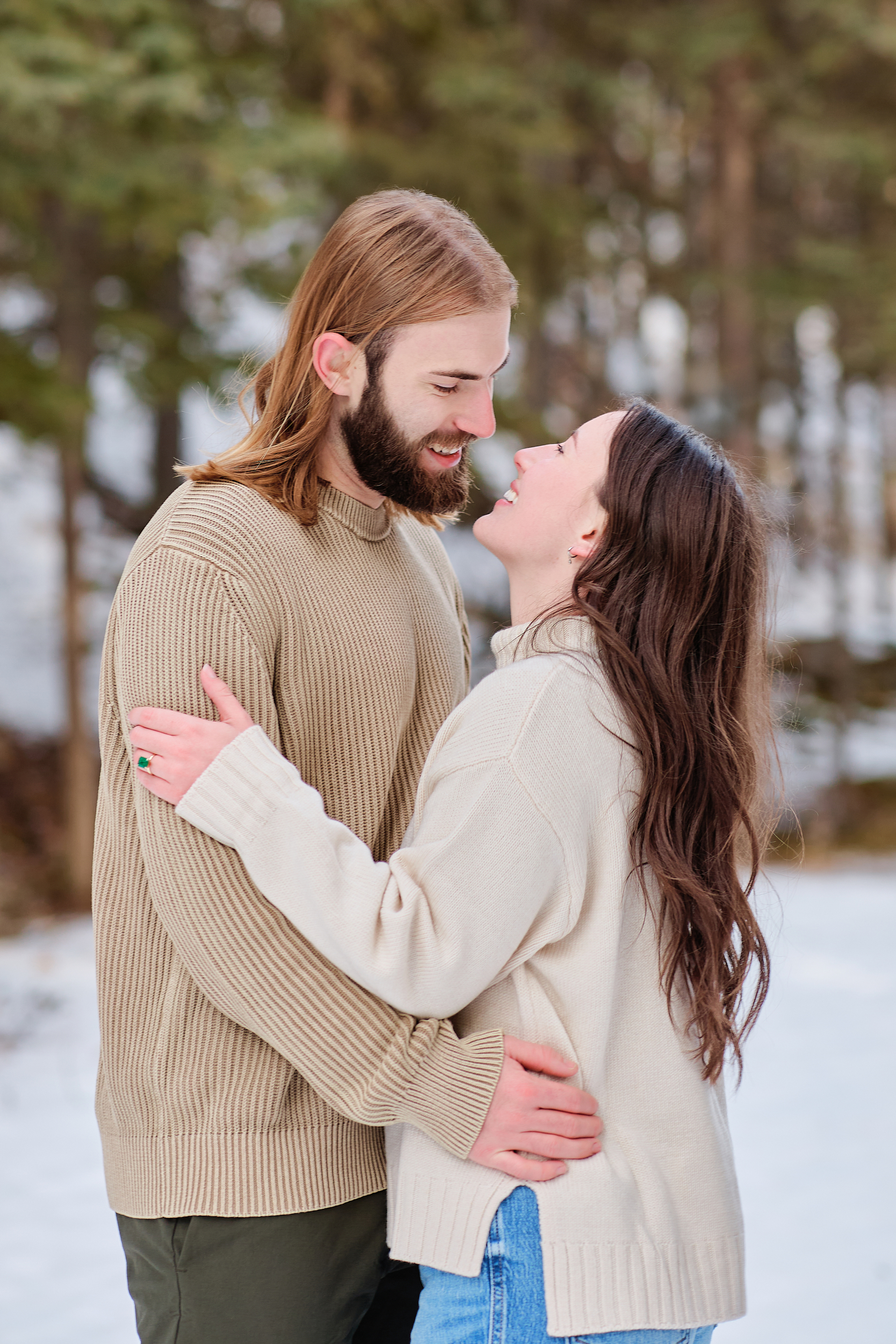 Banff Winter Engagement - Greco Photo Co