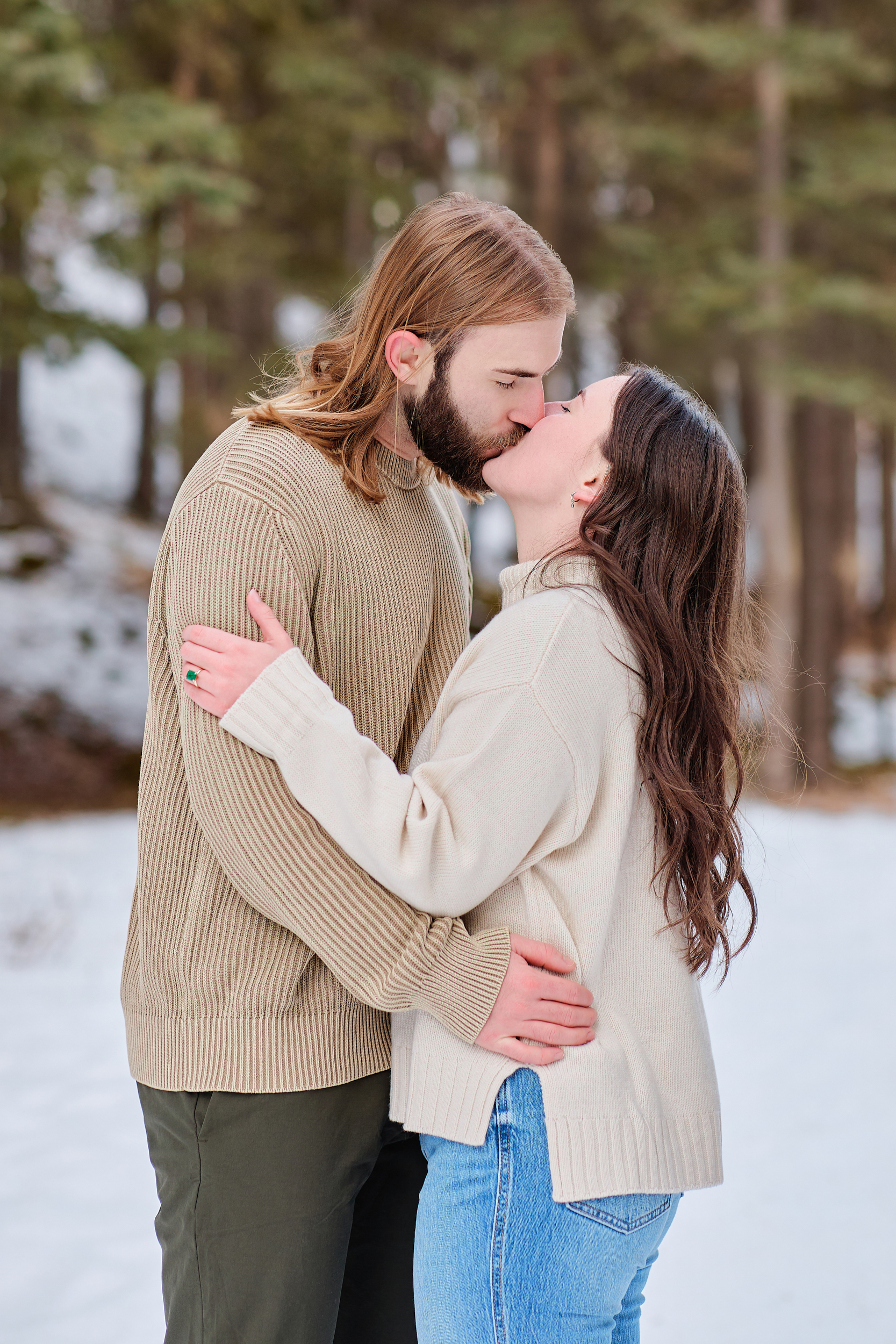 Banff Winter Engagement - Greco Photo Co
