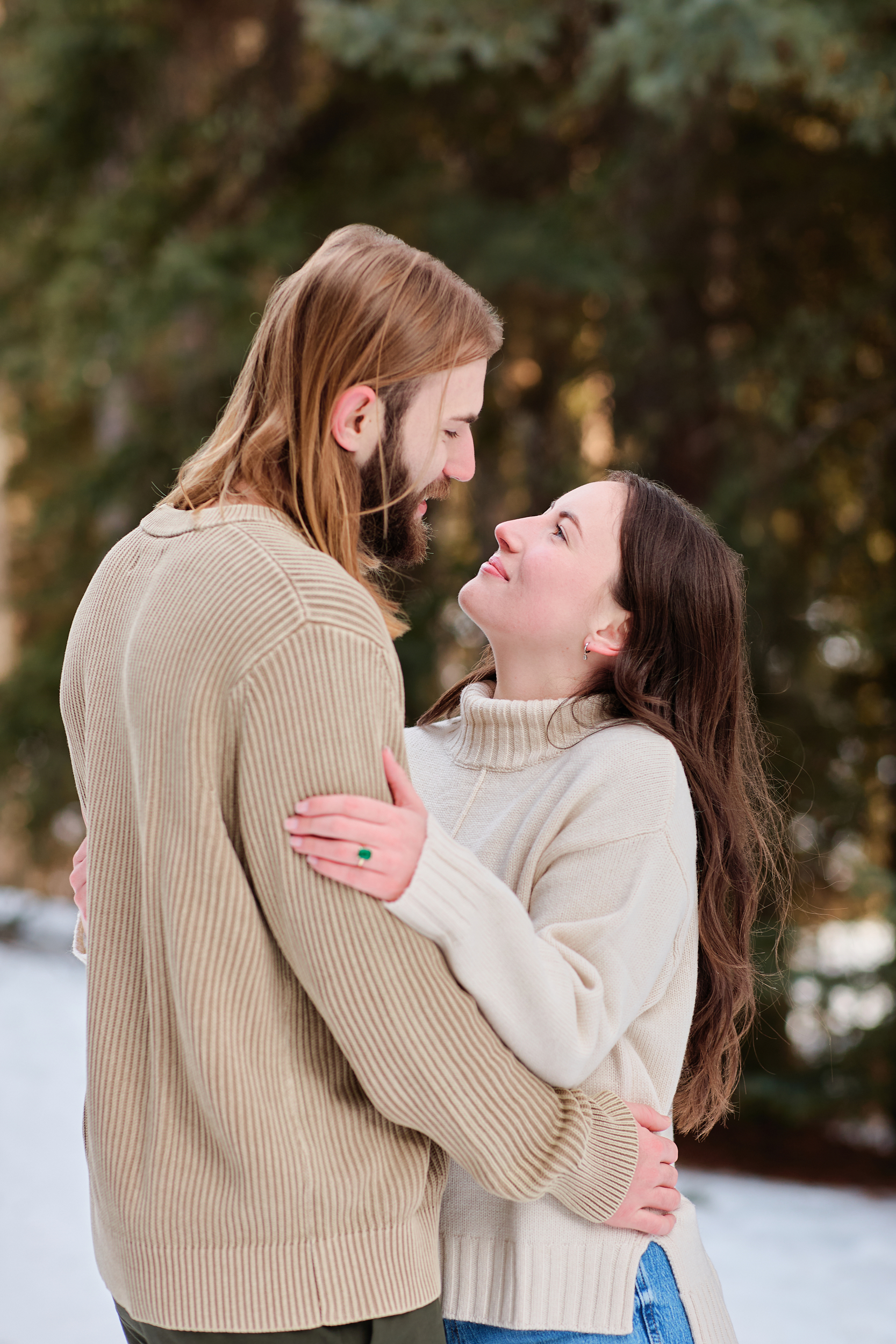 Banff Winter Engagement - Greco Photo Co