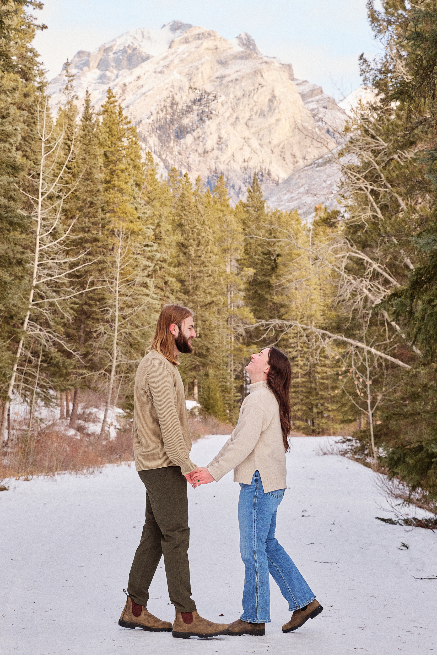 Banff Winter Engagement - Greco Photo Co