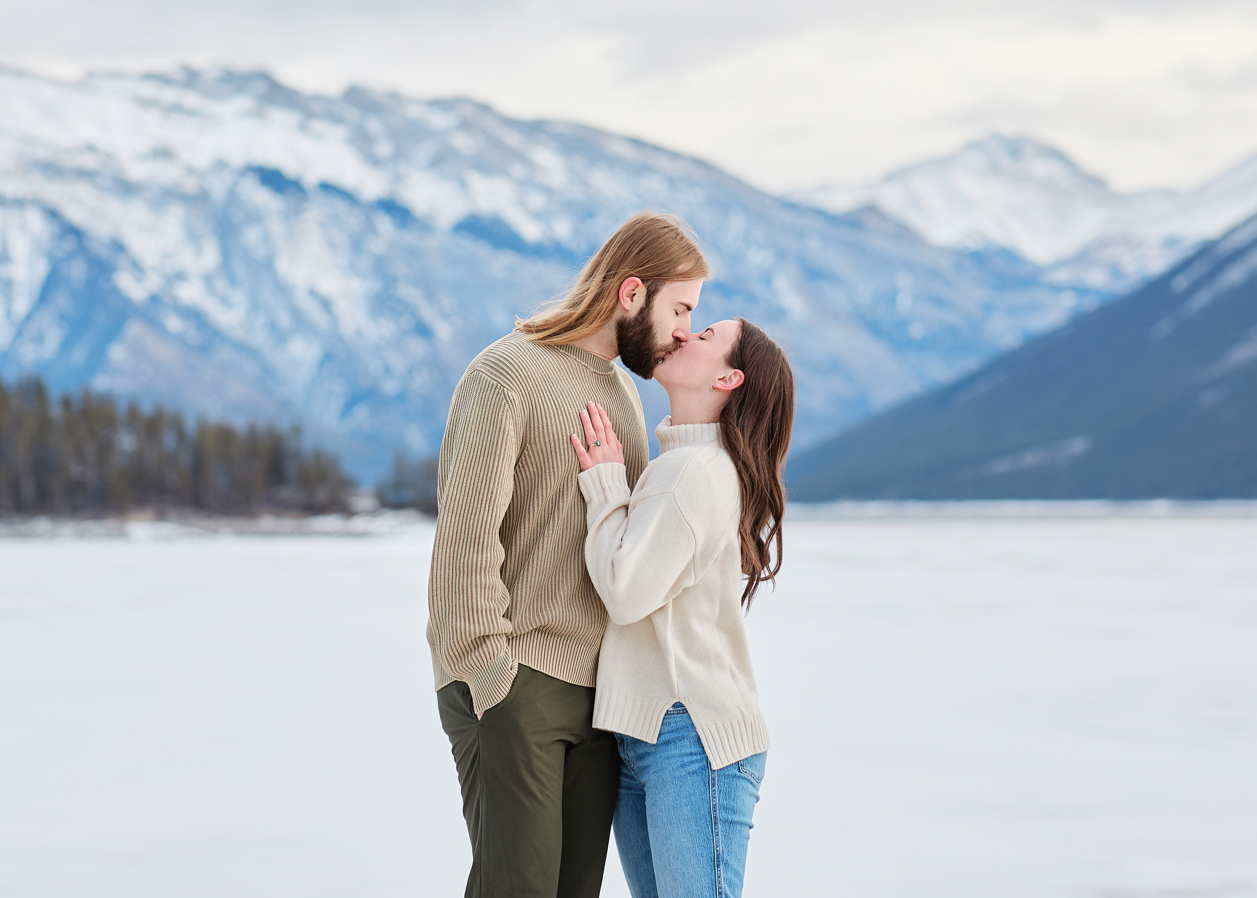 Banff Winter Engagement - Greco Photo Co