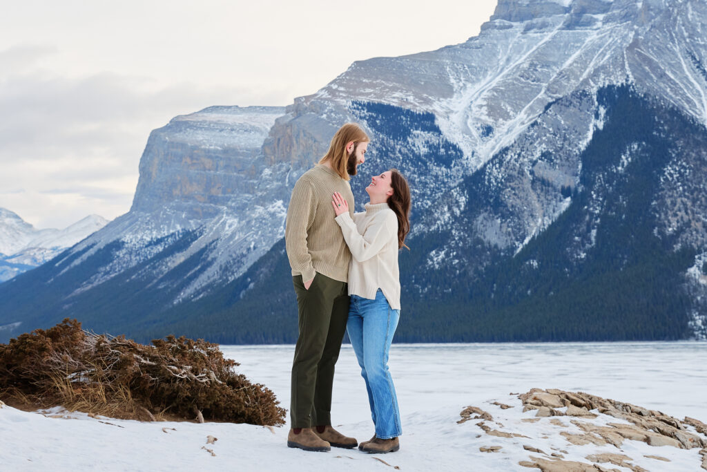 Banff Winter Engagement - Greco Photo Co