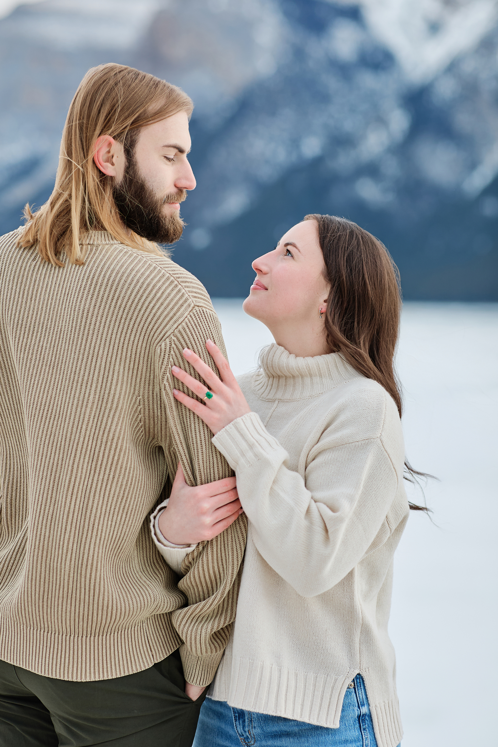 Banff Winter Engagement - Greco Photo Co