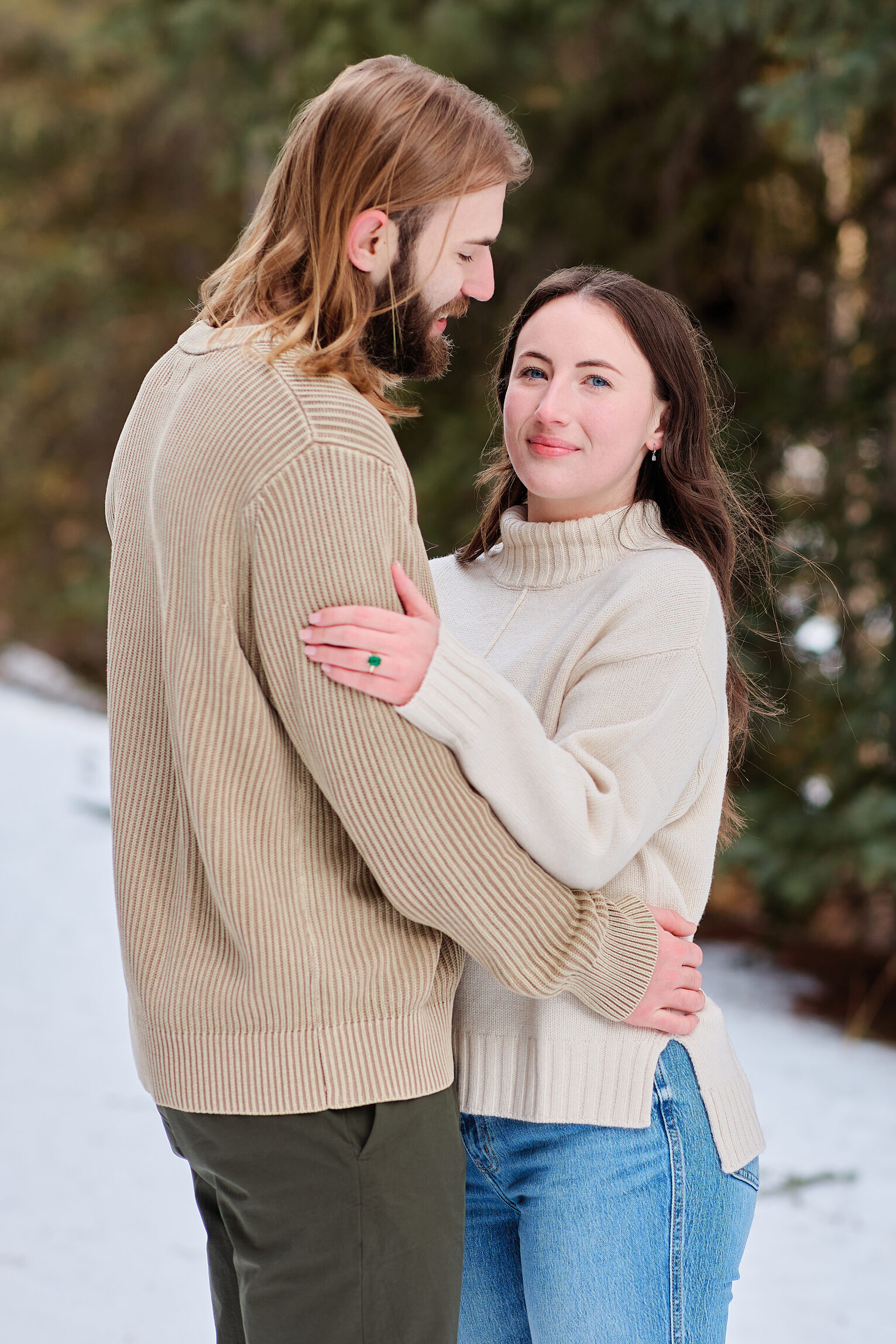 Banff Winter Engagement - Greco Photo Co
