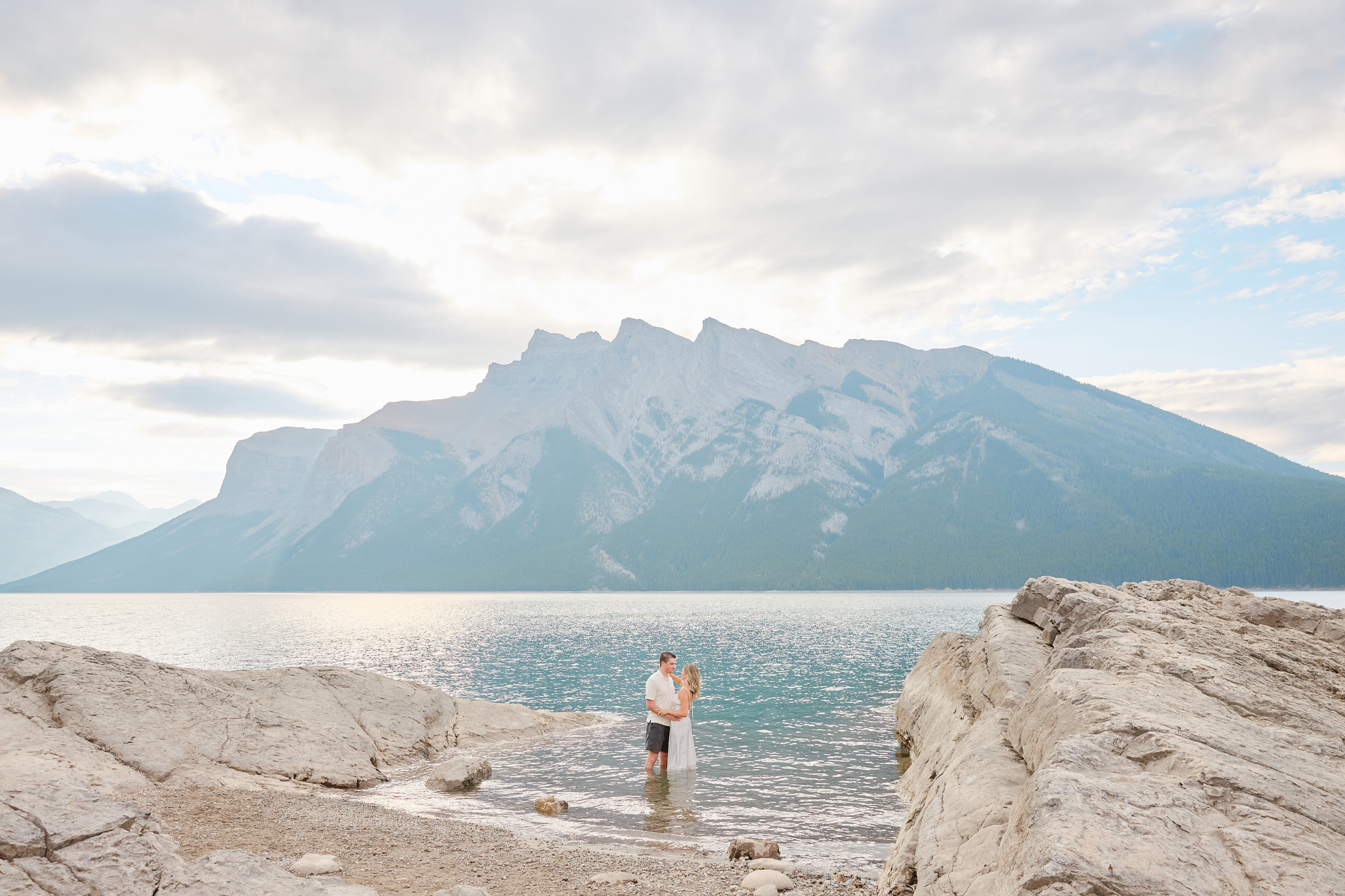 Lake Minnewanka Engagement Photos - Greco Photo Co