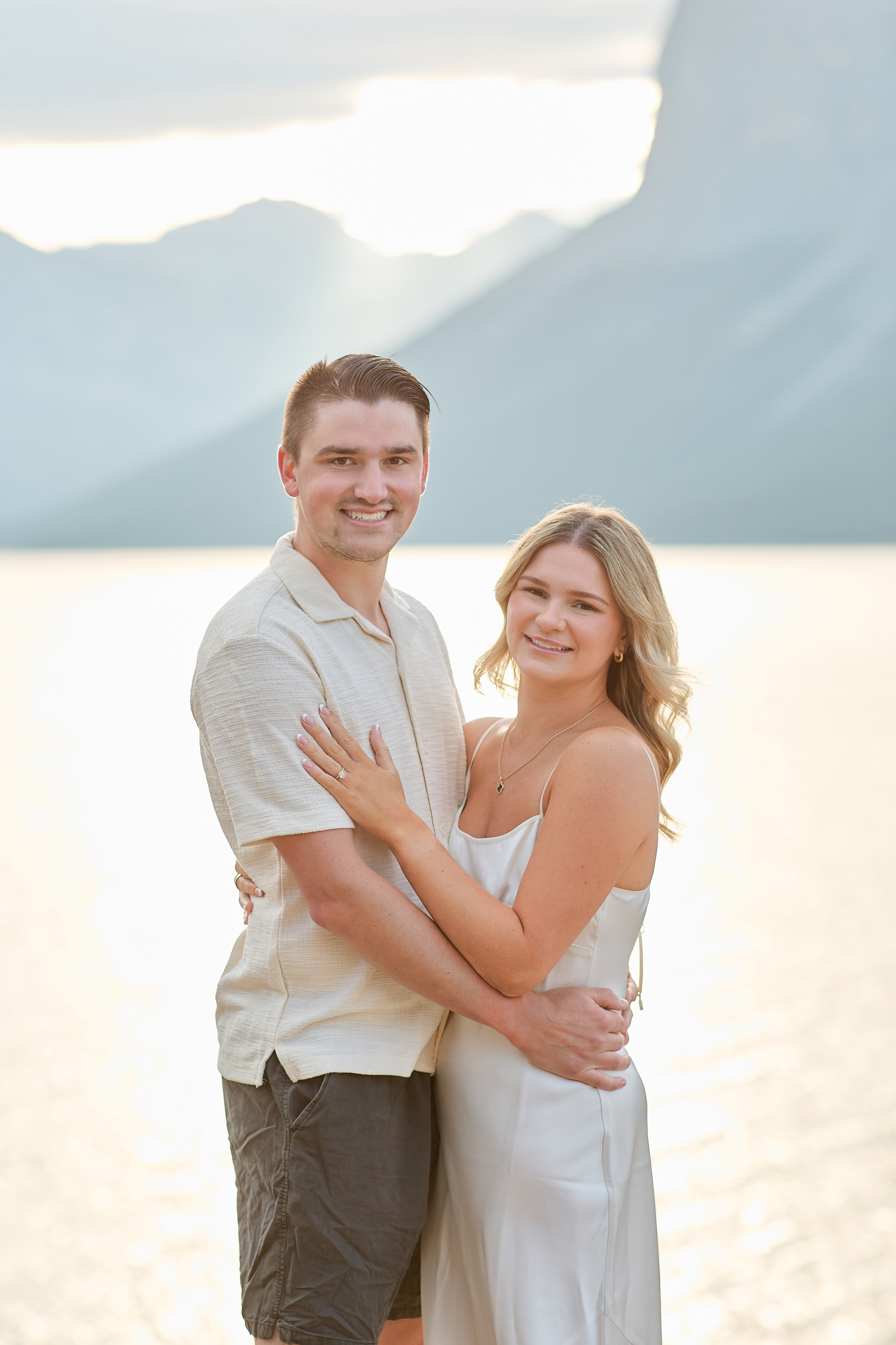 Lake Minnewanka Engagement Photos - Greco Photo Co