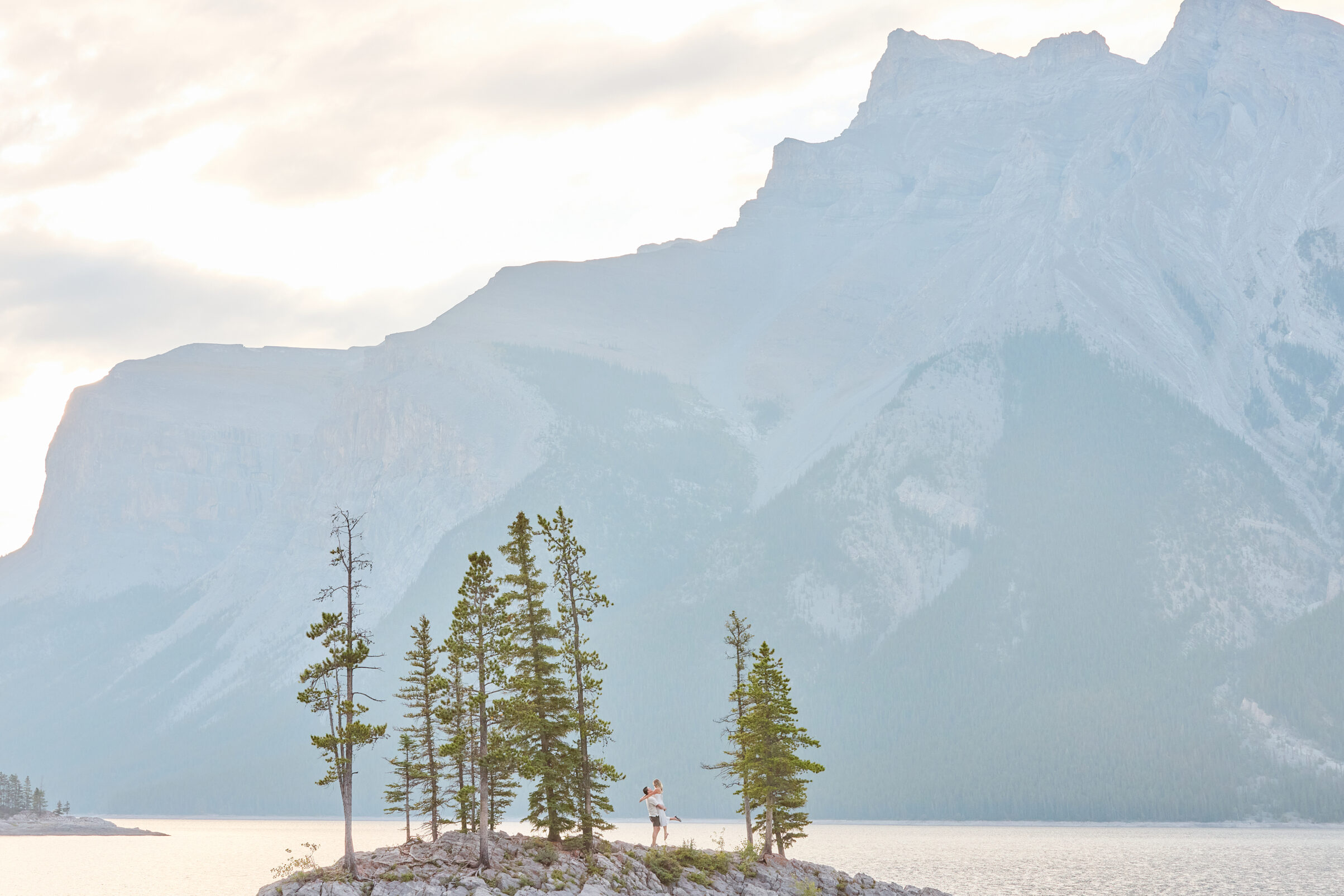 Lake Minnewanka Engagement Photos - Greco Photo Co