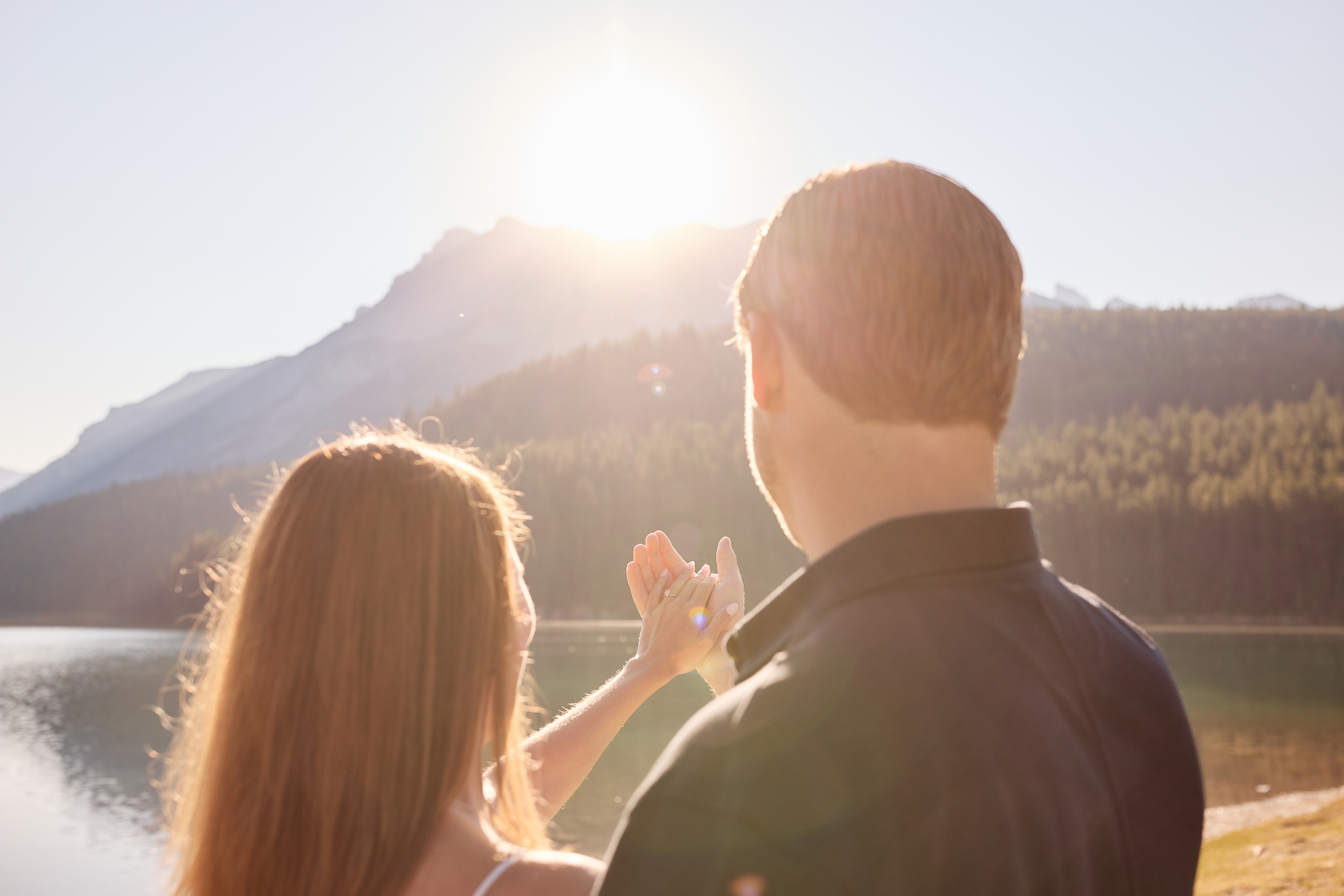 Two Jack Lake Engagement Photography