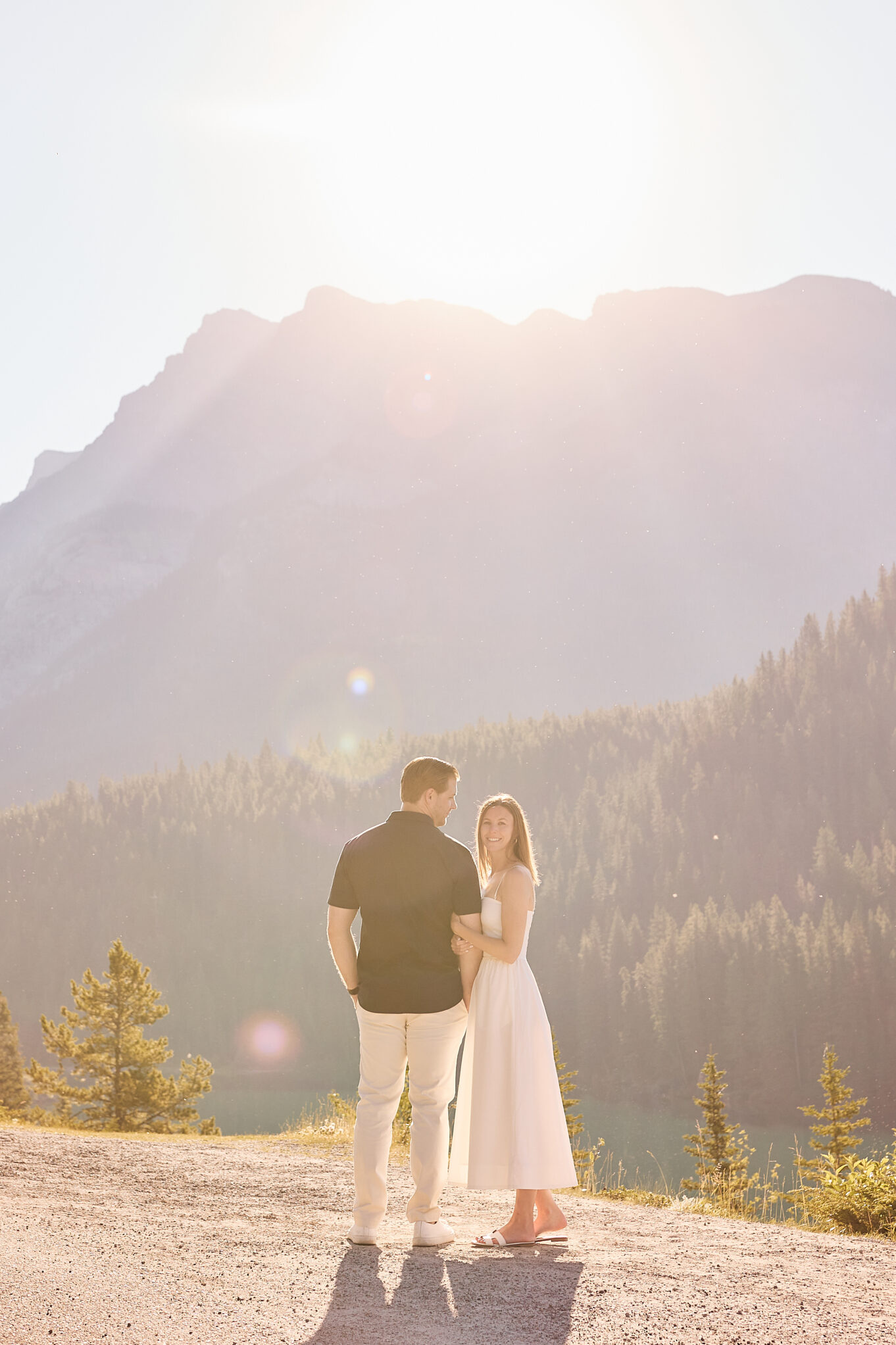 Two Jack Lake Engagement Photography