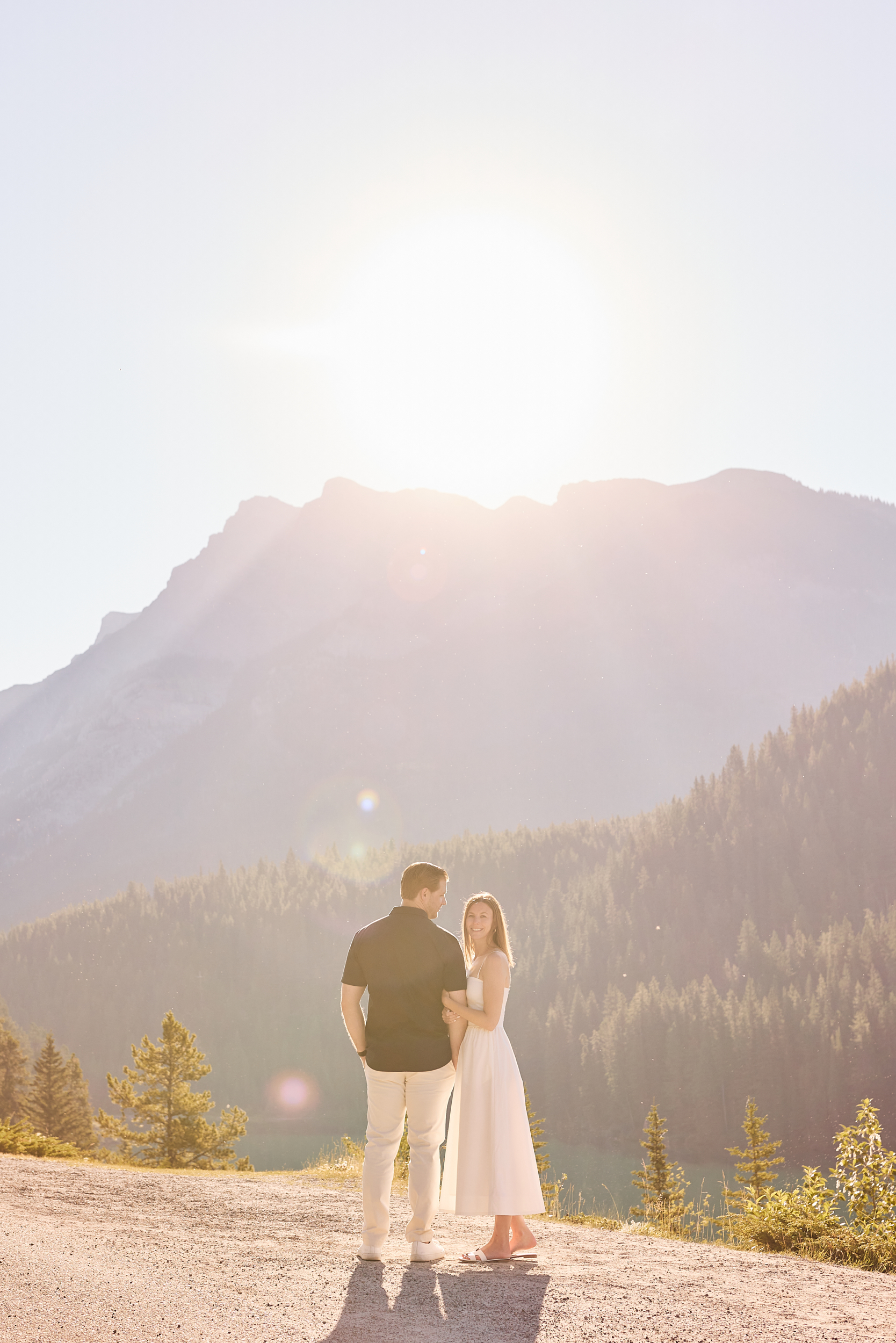 Two Jack Lake Engagement Photography