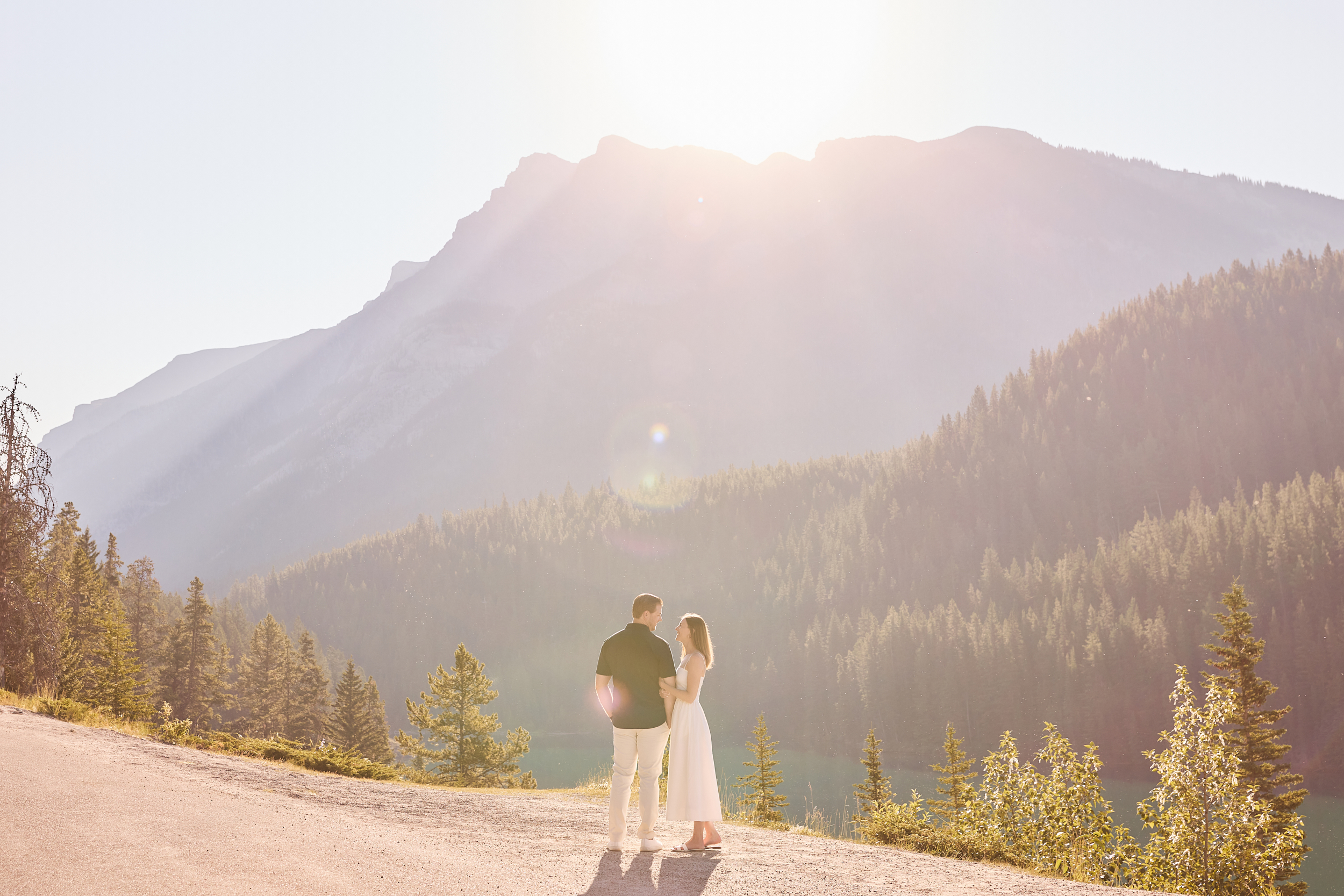 Two Jack Lake Engagement Photography