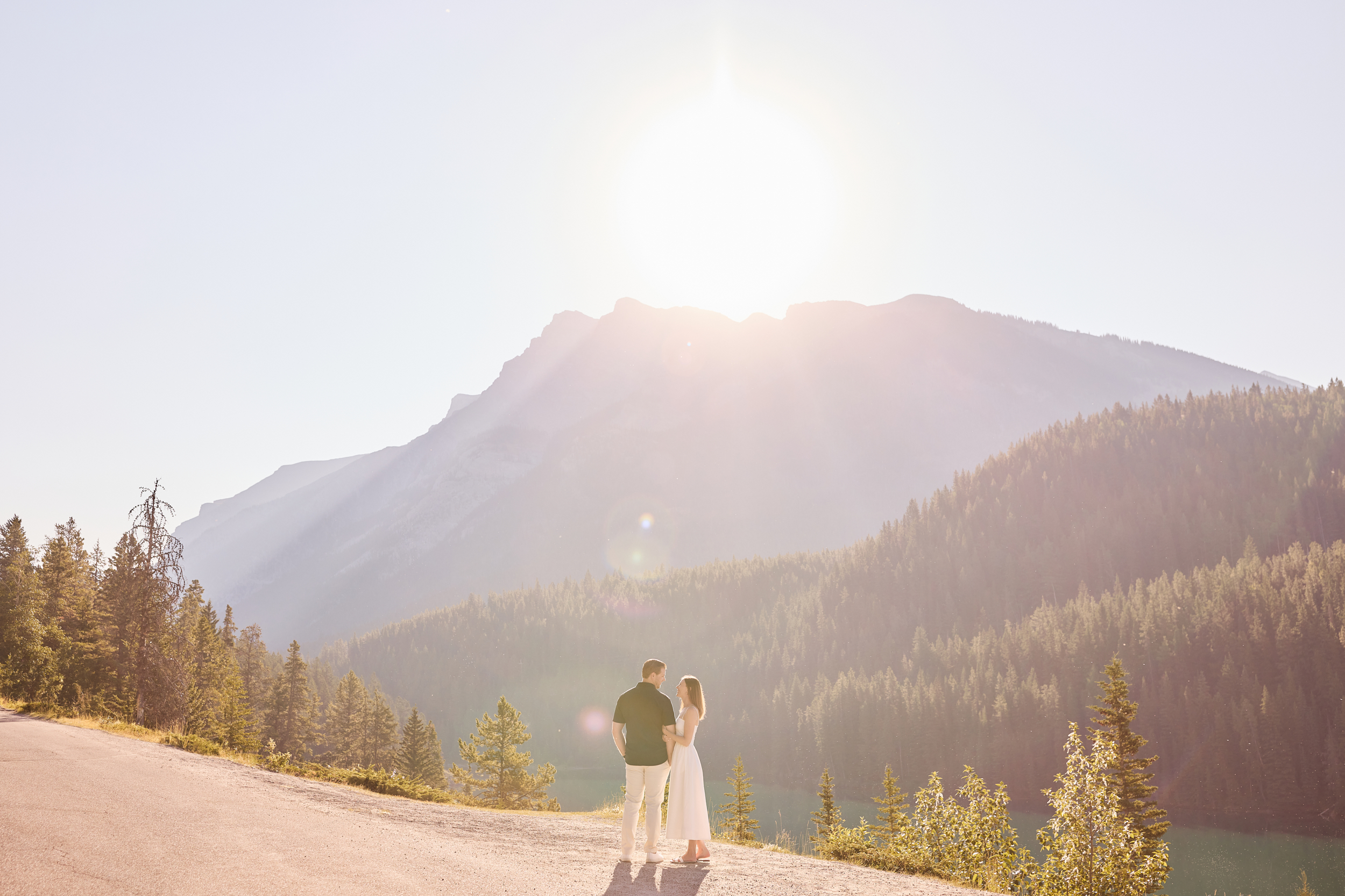 Two Jack Lake Engagement Photography