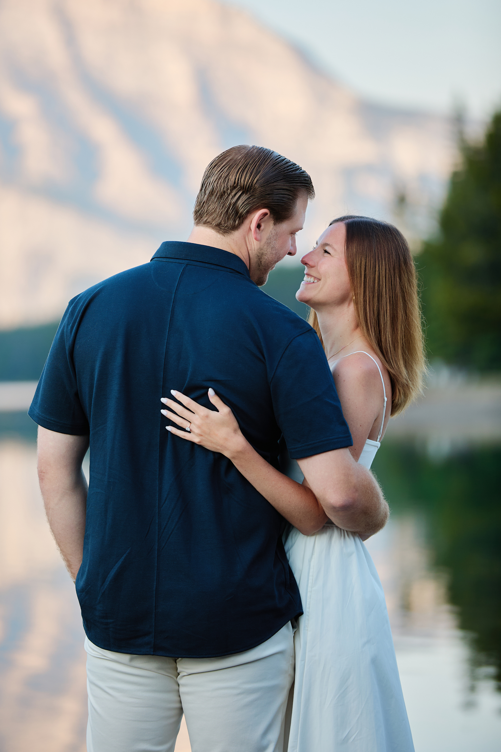 Two Jack Lake Engagement Photography