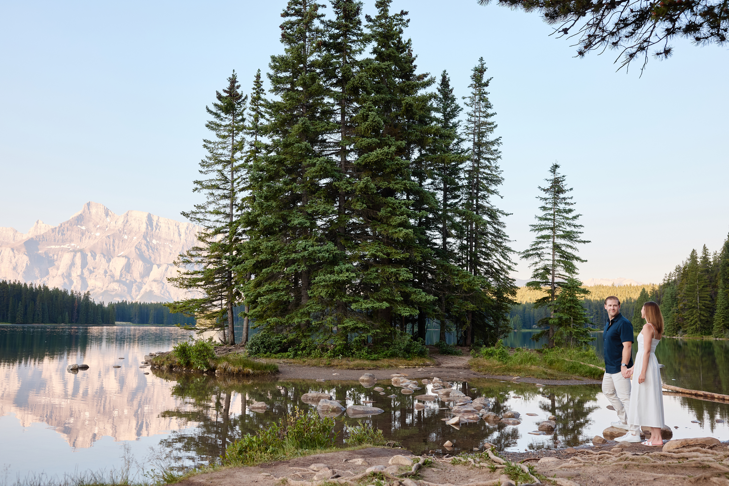 Two Jack Lake Engagement Photography