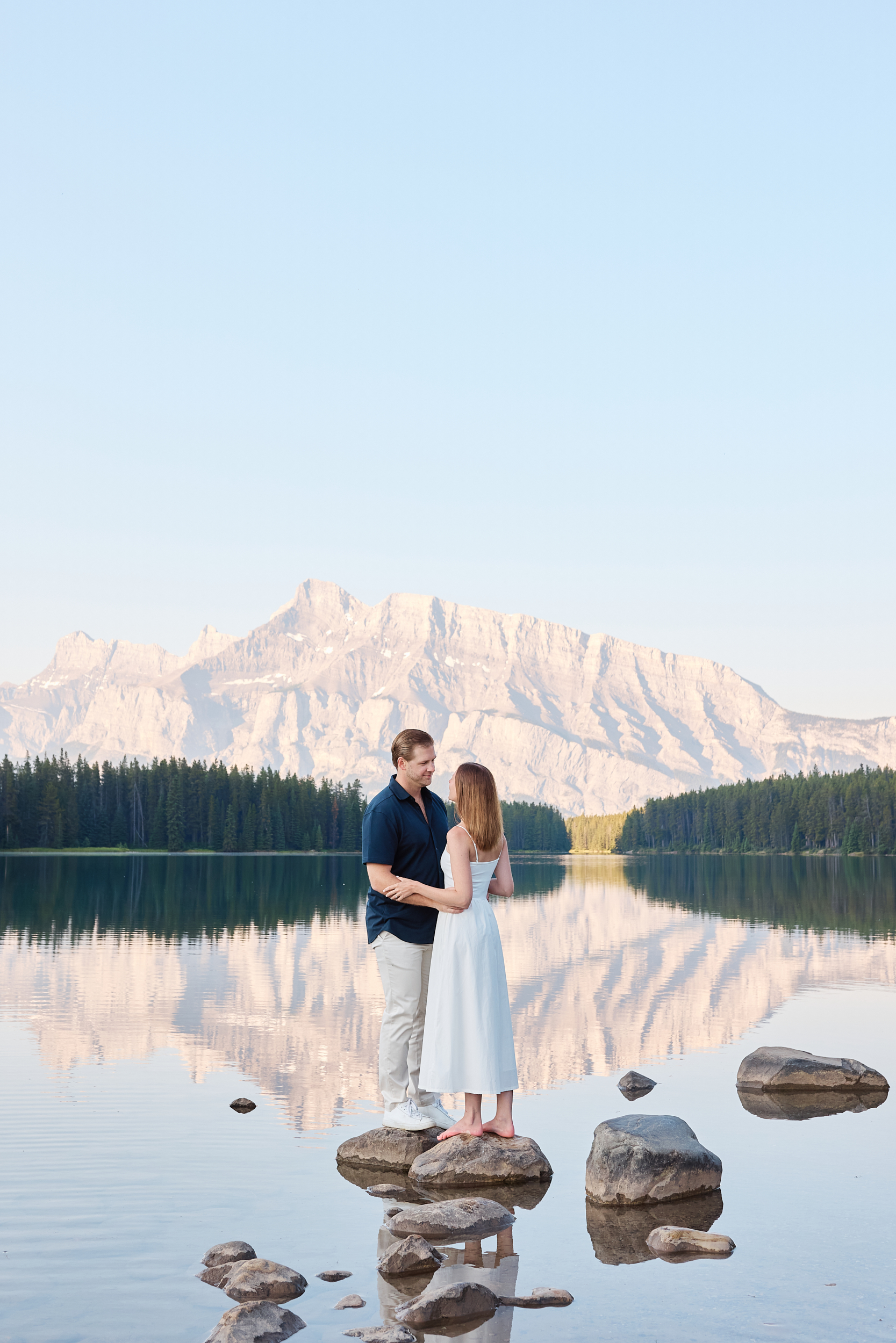 Two Jack Lake Engagement Photography