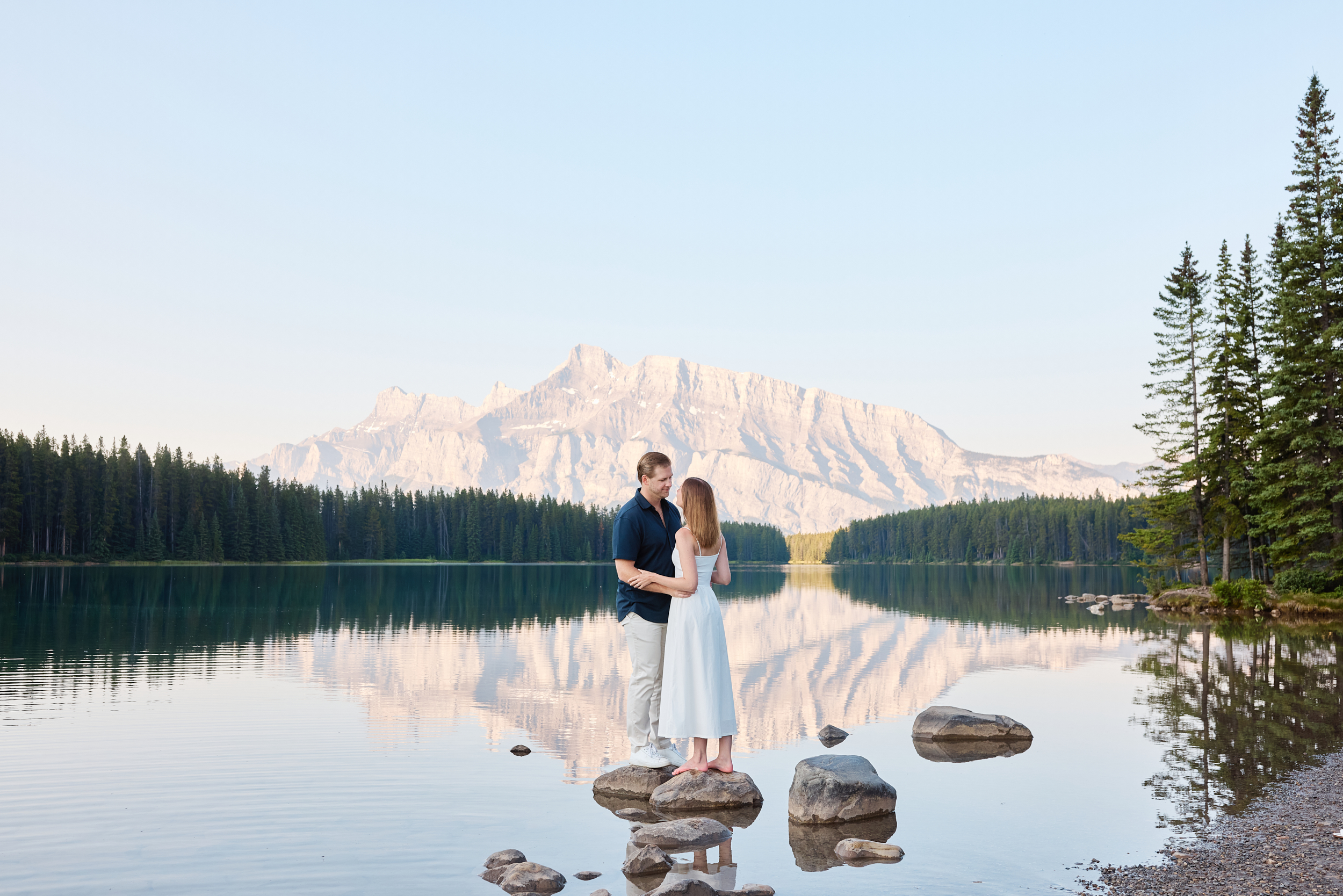 Two Jack Lake Engagement Photography